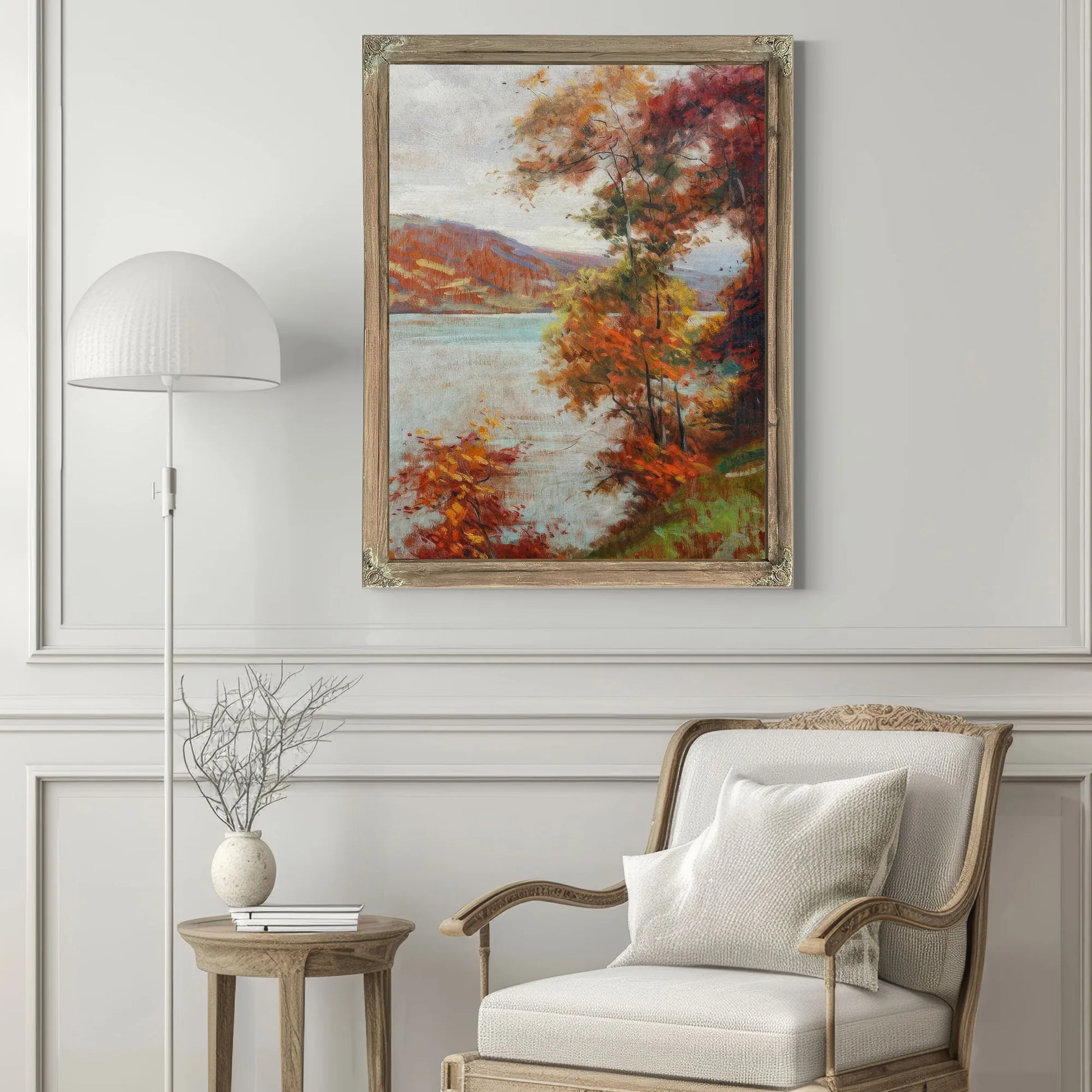 A River Scene By Louis Aston Knight Fine Art Print