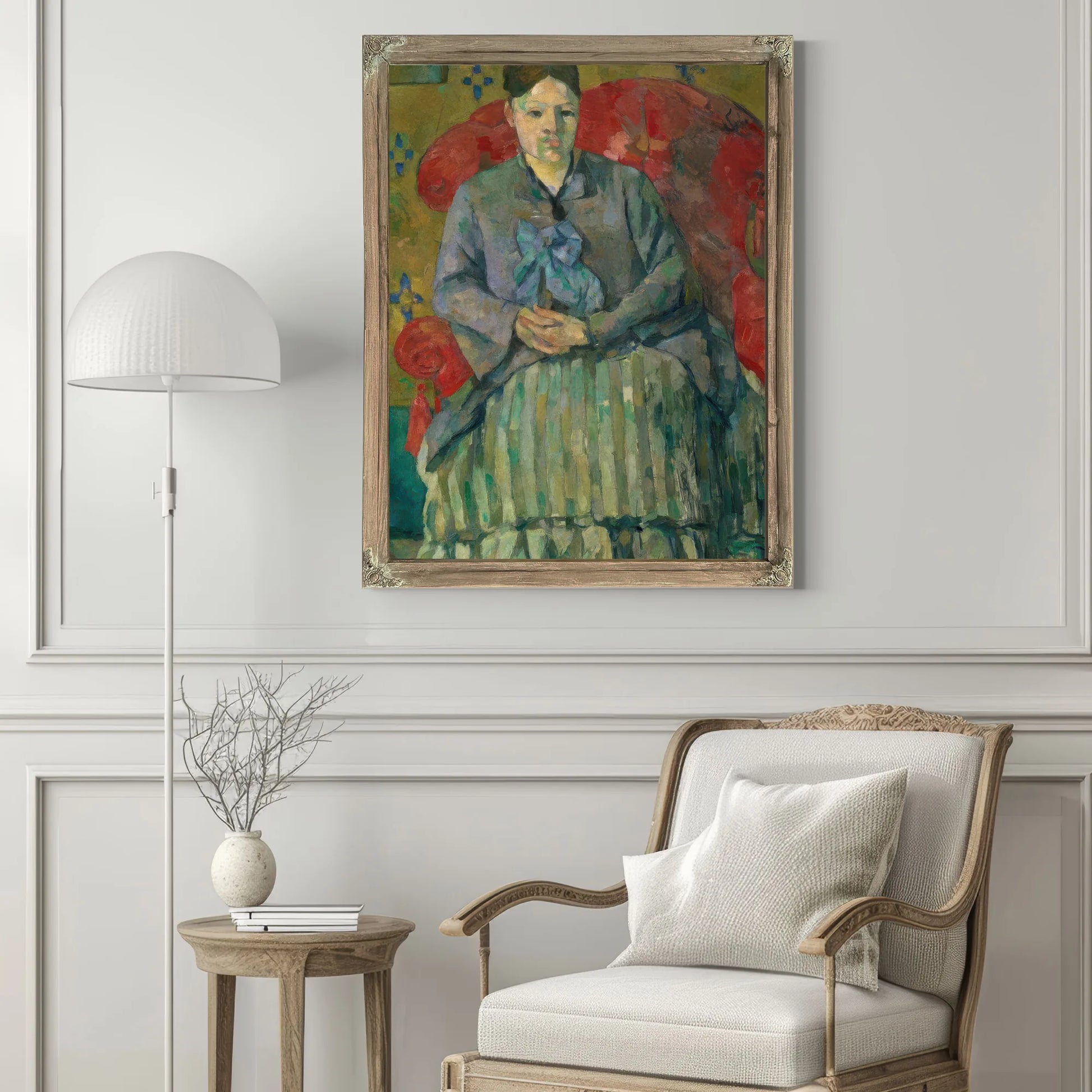 Madame Cezanne In A Red Armchair By Paul Cezanne Fine Art Print