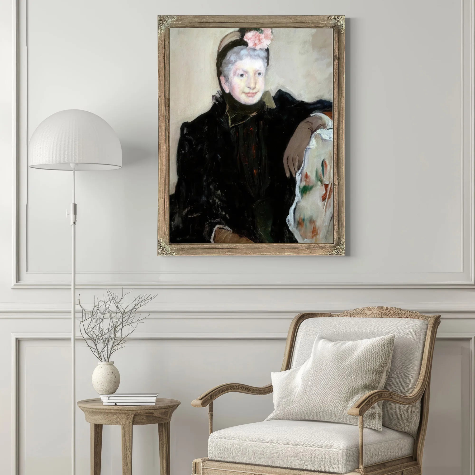 Portrait Of An Elderly Lady By Mary Cassatt Fine Art Print