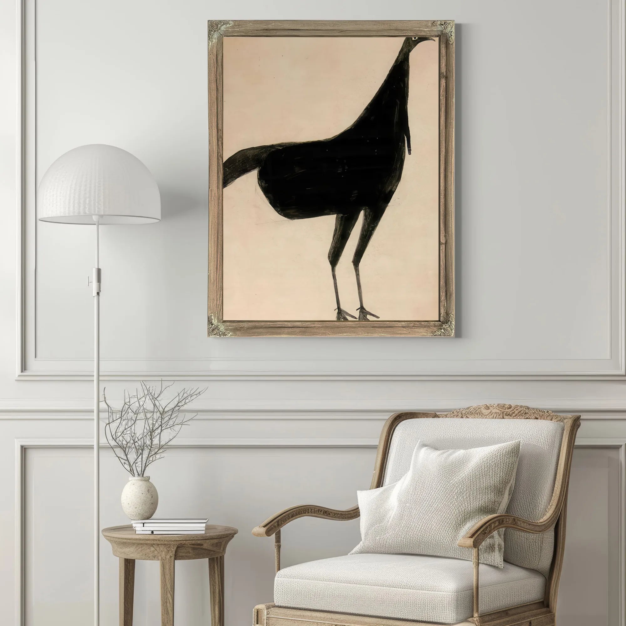 Black Turkey By Bill Traylor Fine Art Print