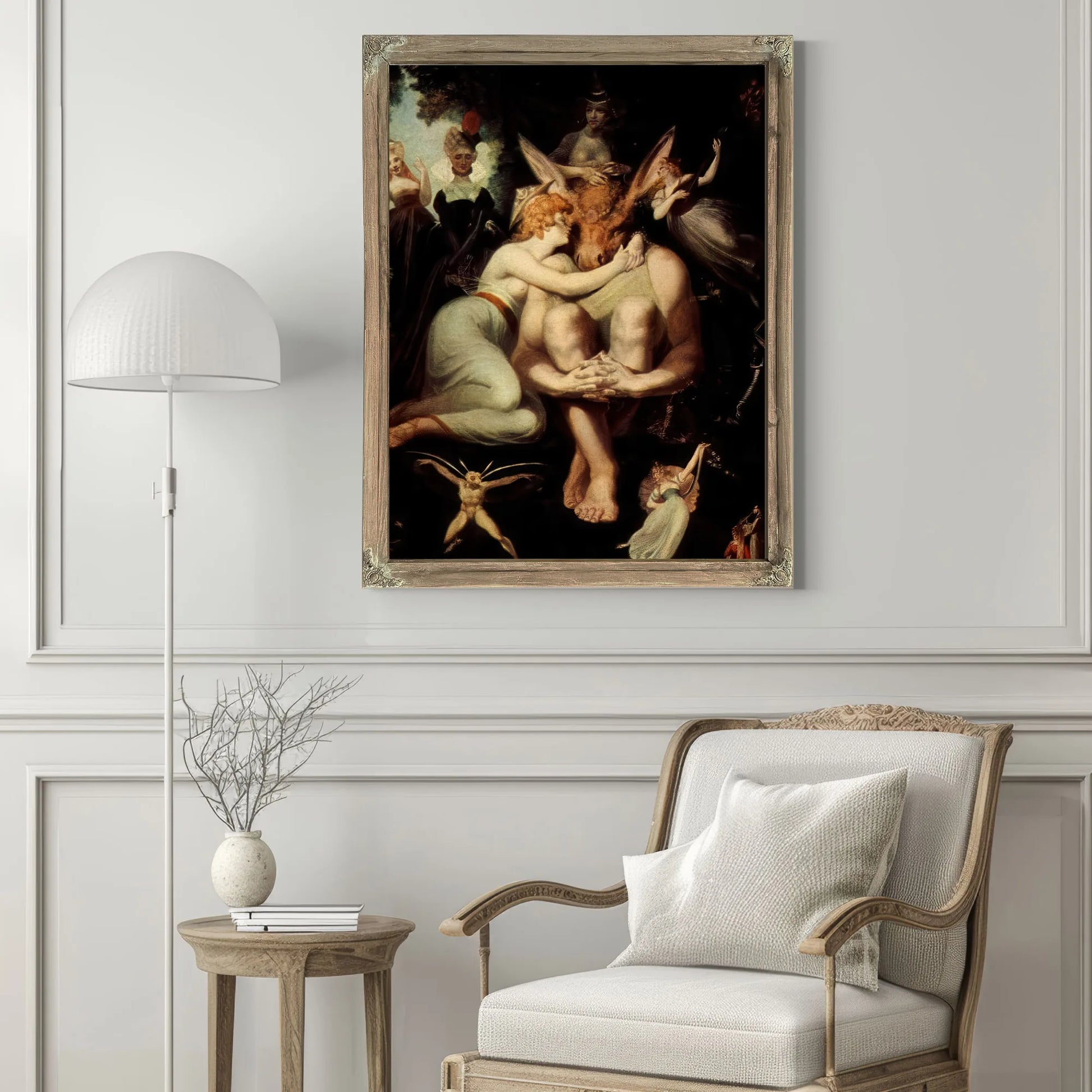 The Elf Queen Titania And Labels, The Weavers With Donkey's Head By Henry Fuseli Fine Art Print