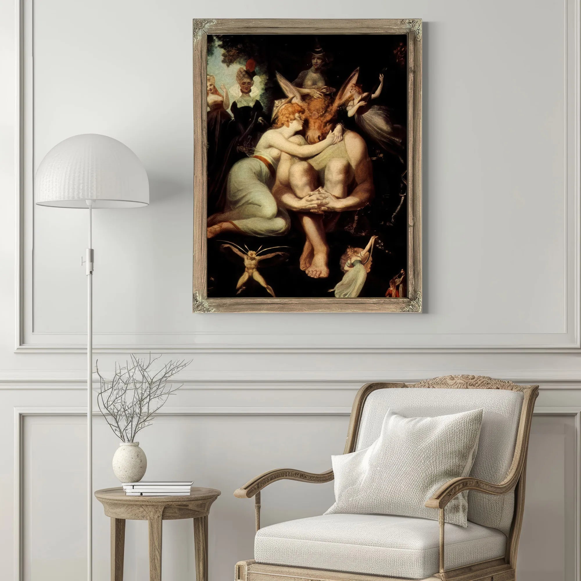 The Elf Queen Titania And Labels, The Weavers With Donkey's Head By Henry Fuseli Fine Art Print