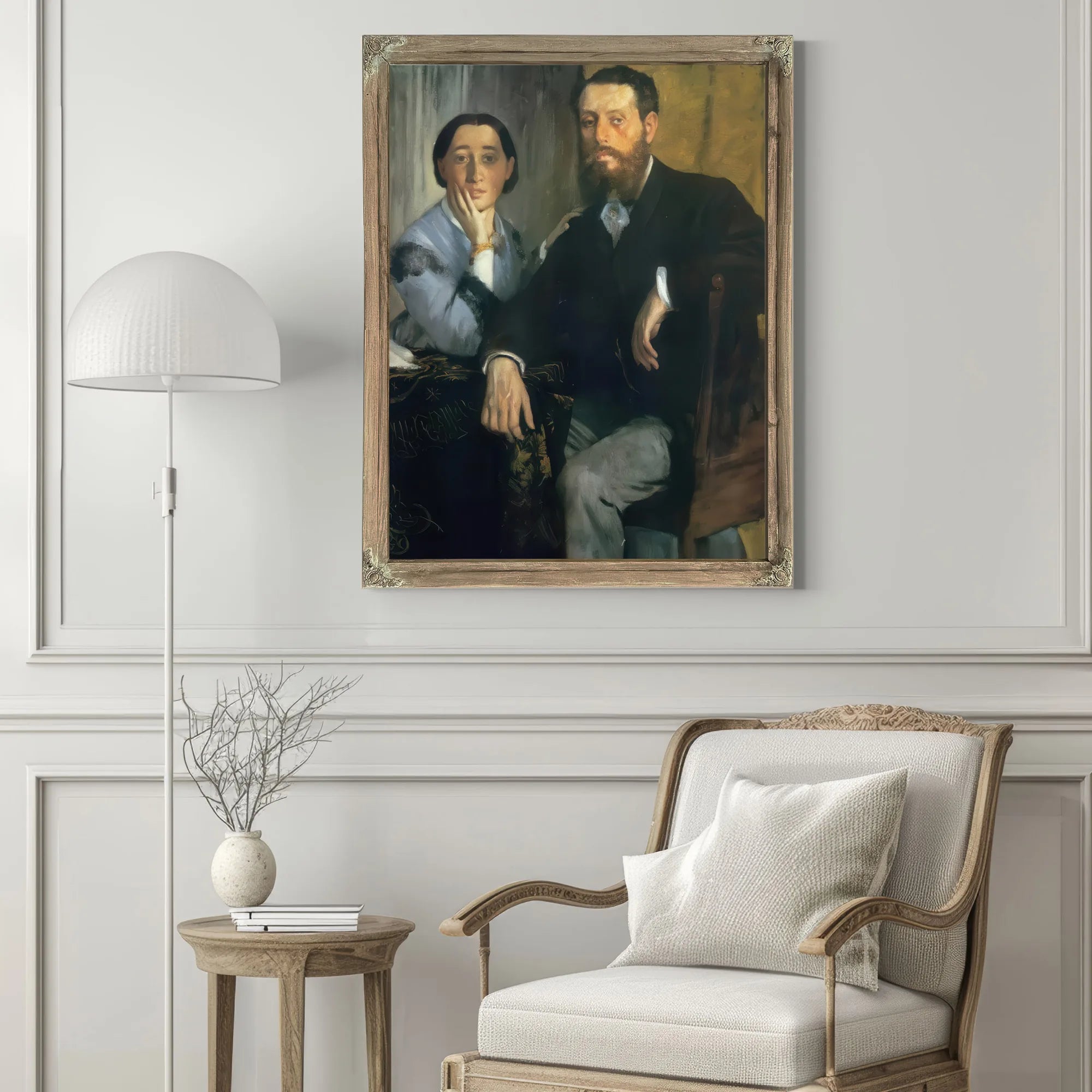 M. And Mme. Edmond Morbilli By Edgar Degas Fine Art Print