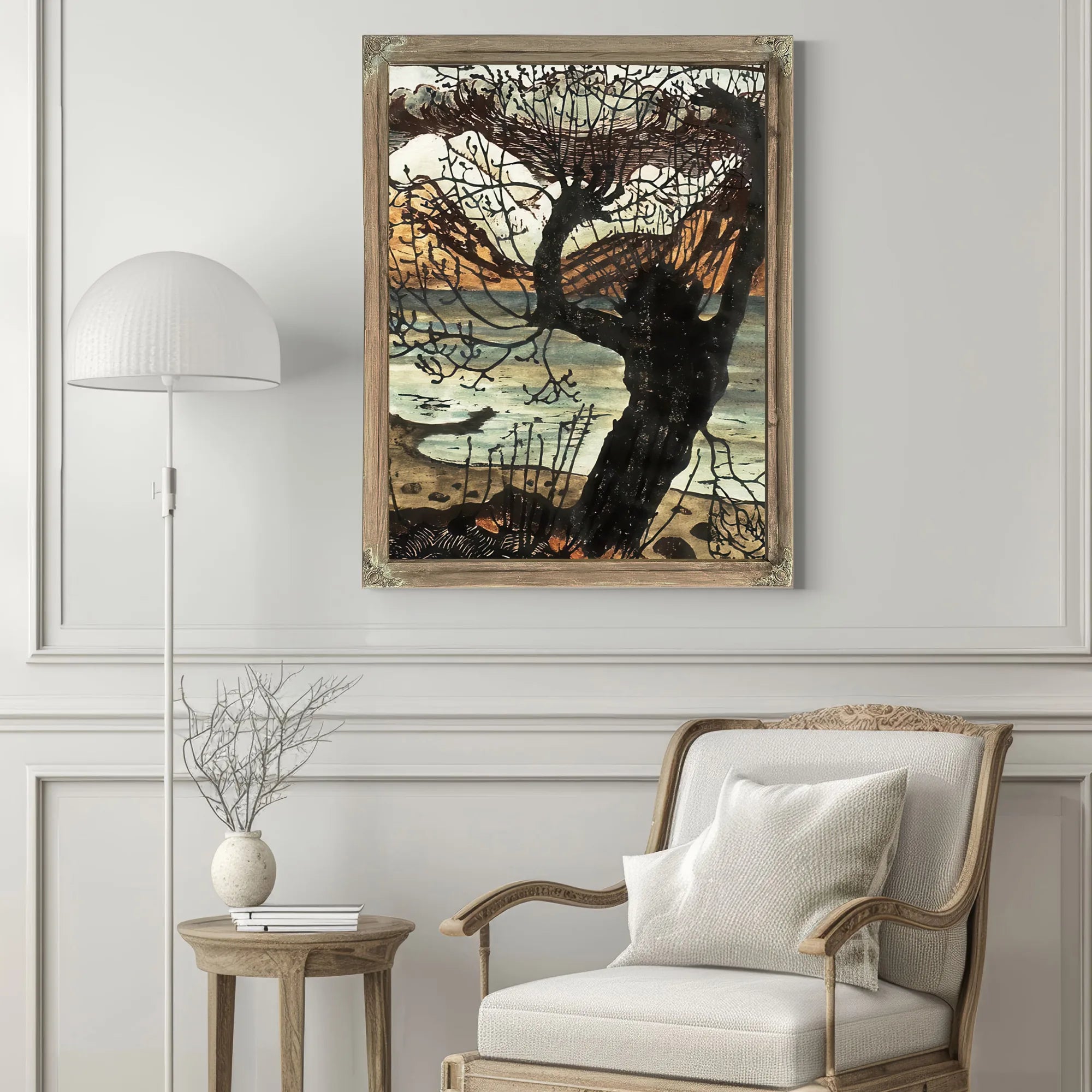Spring Night And Willow (Also Known As Willow) By Nicolai Astrup Fine Art Print