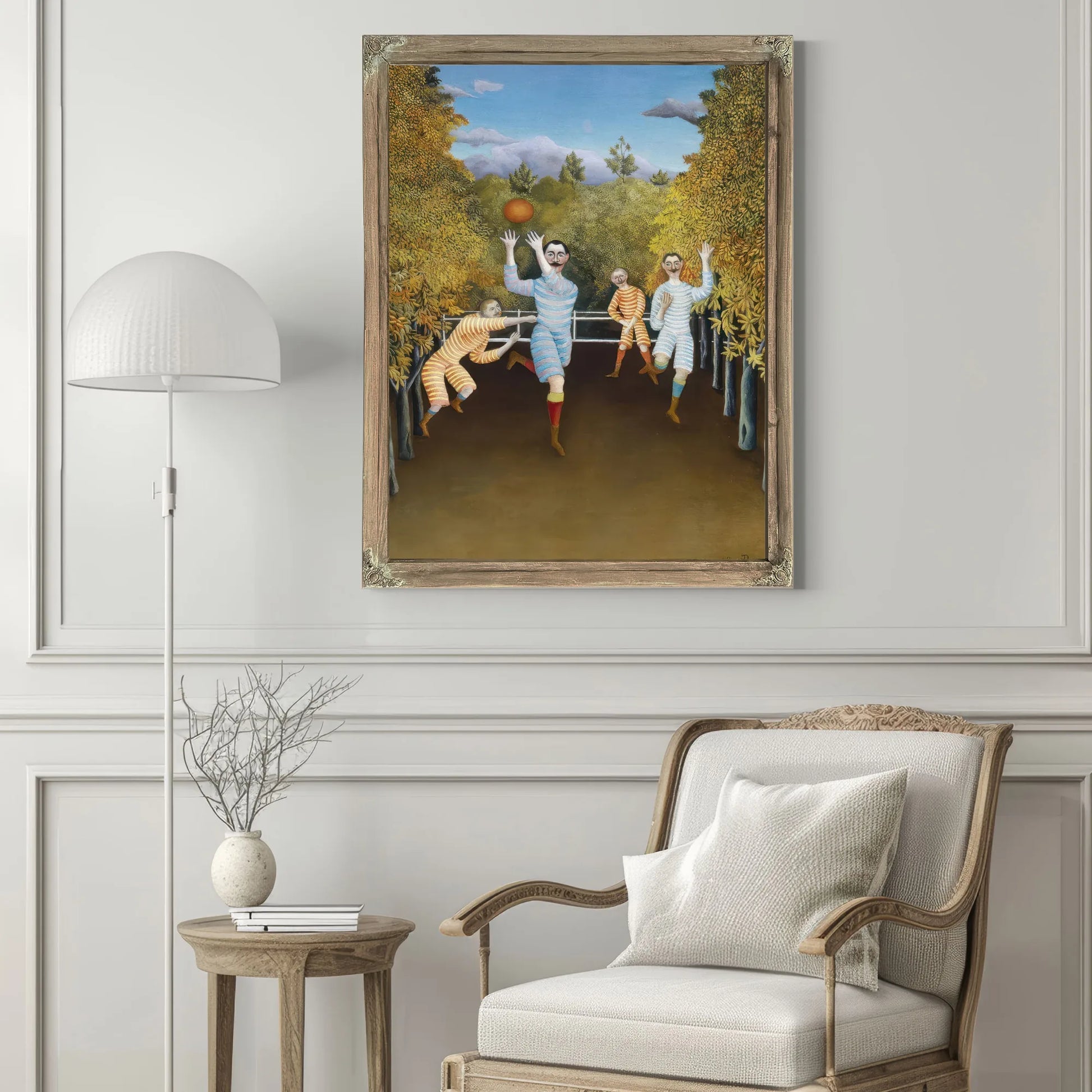 The Football Players By Henri Julien Felix Rousseau Fine Art Print