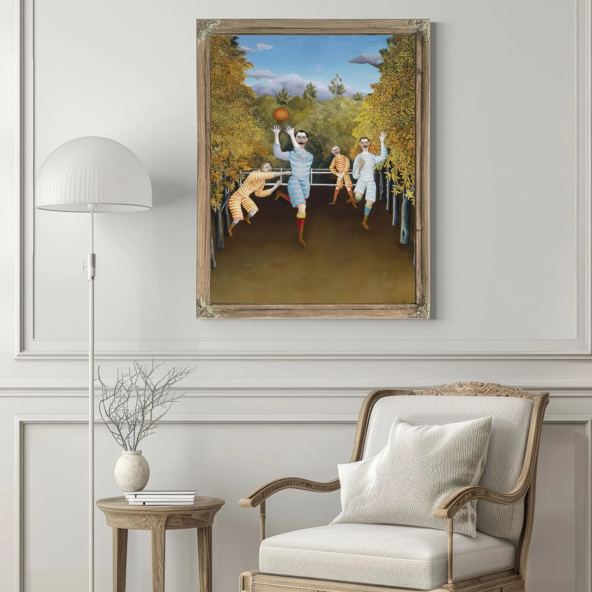 The Football Players By Henri Julien Felix Rousseau Fine Art Print