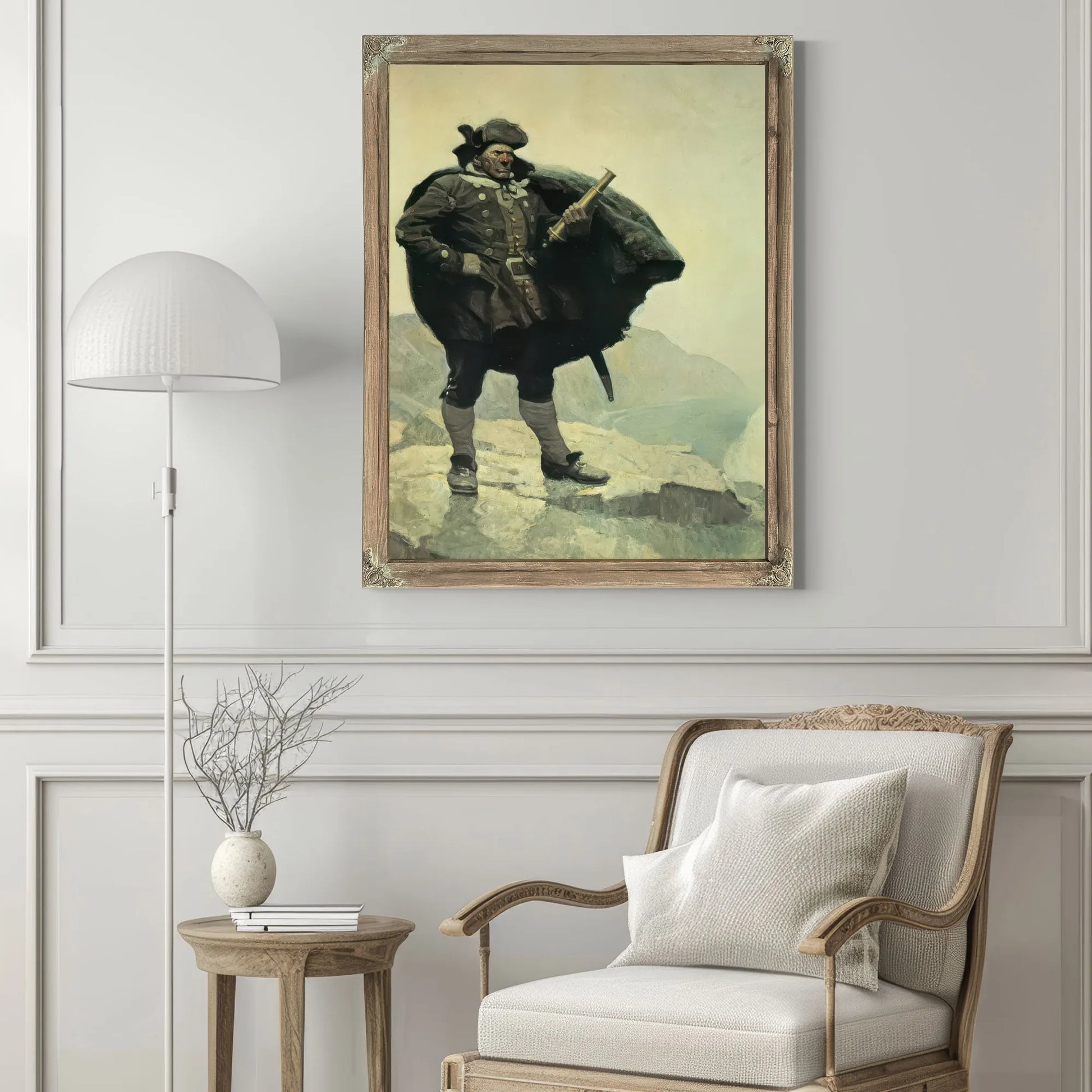 Captain Bill Bones By NC Wyeth Fine Art Print