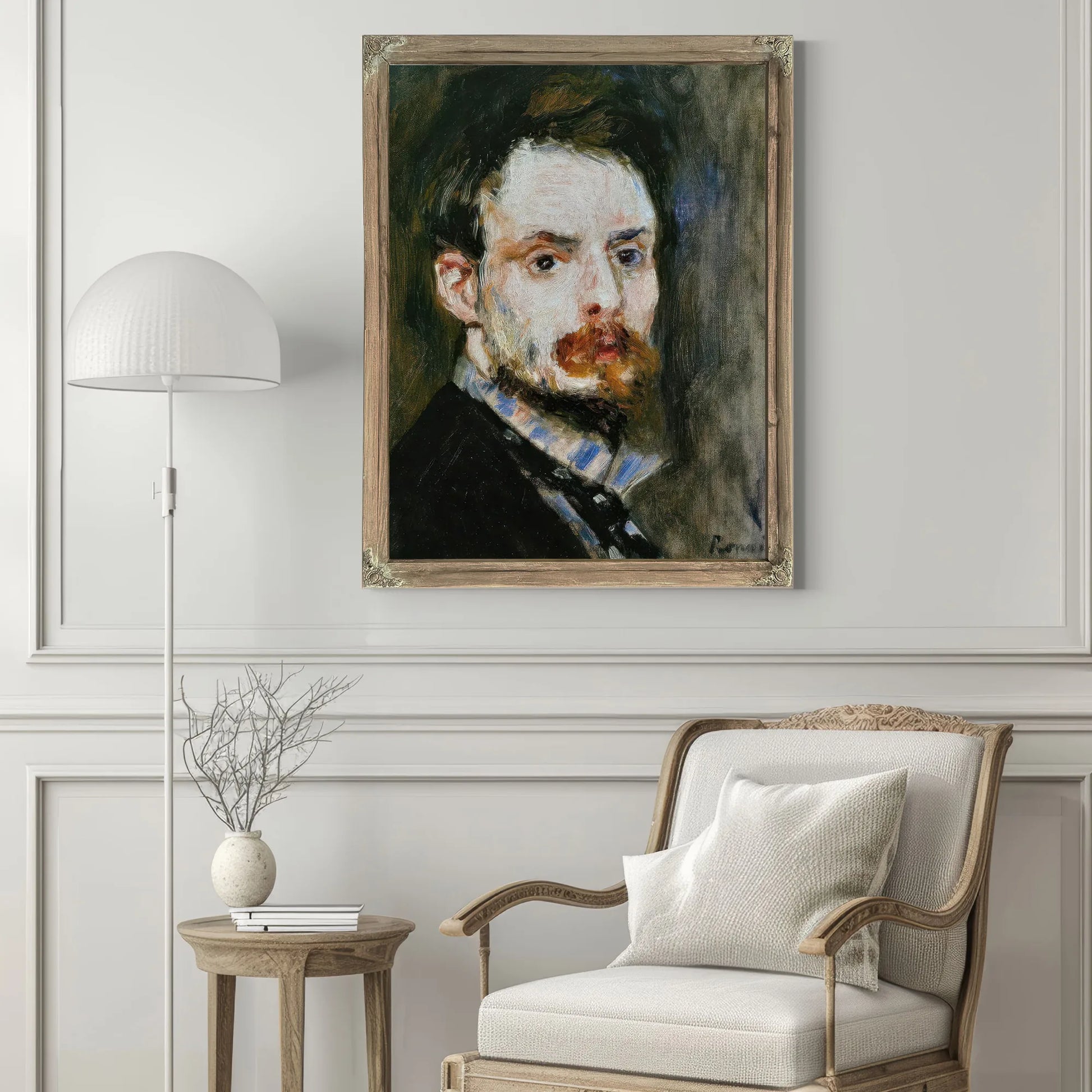 Autoportrait 1875 By Pierre Auguste Renoir Fine Art Print