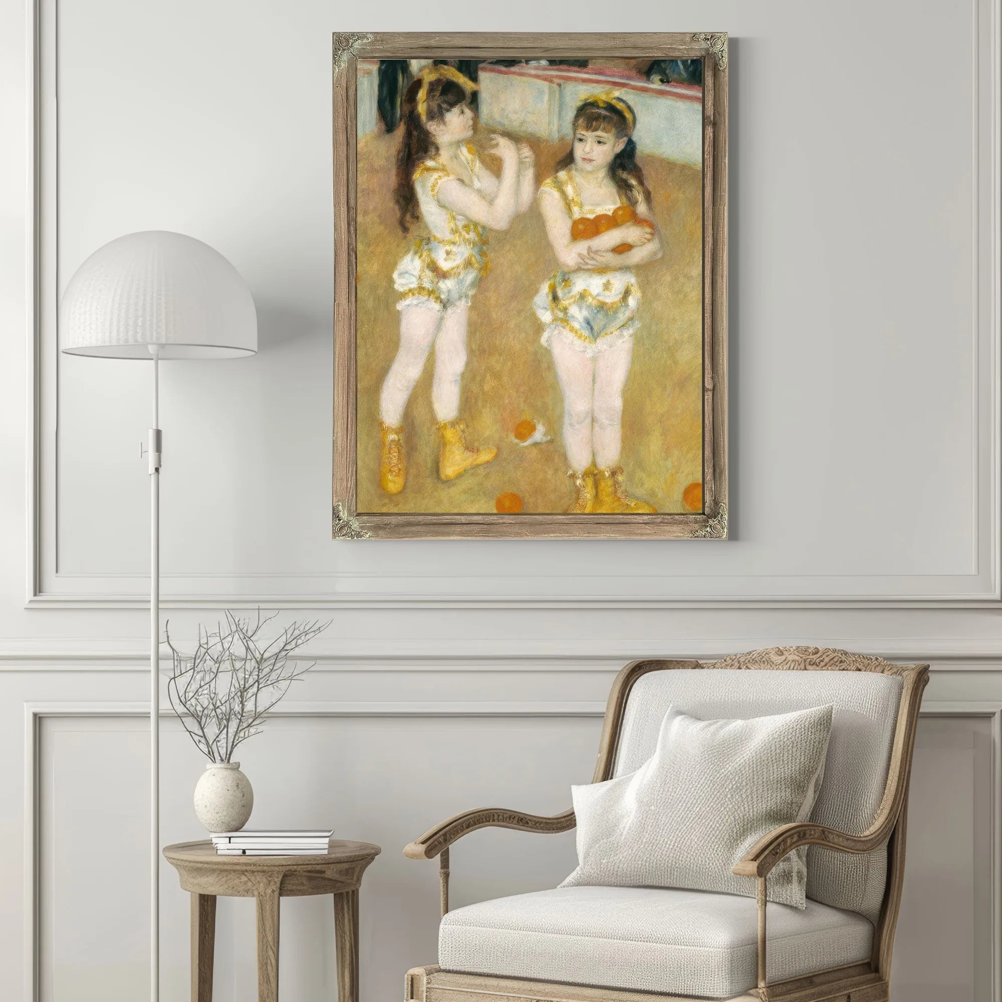 Acrobats At The Cirque Fernando (Francisca And Angelina Wartenberg) By Pierre August Renoir Fine Art Print