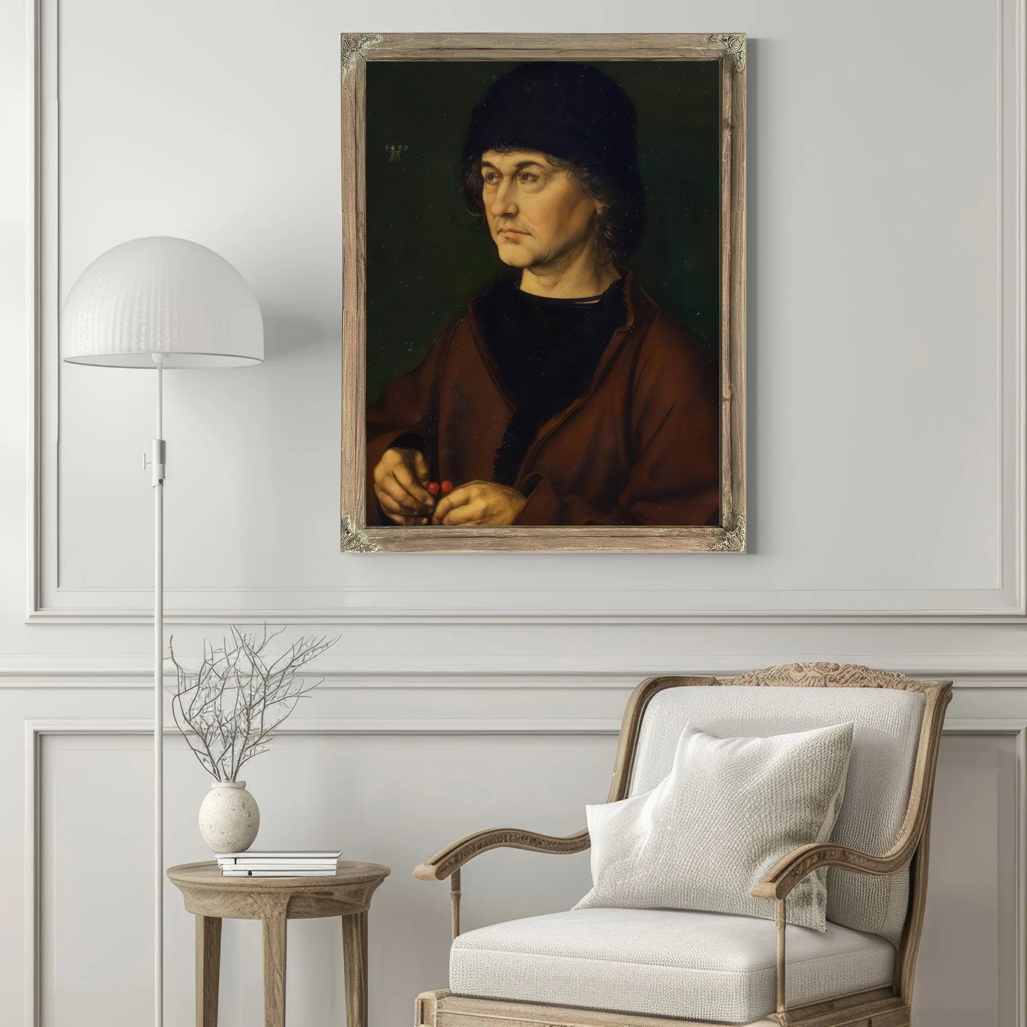 Portrait Of The Artist 1039 S Father 1490 By Albrecht Durer Fine Art Print