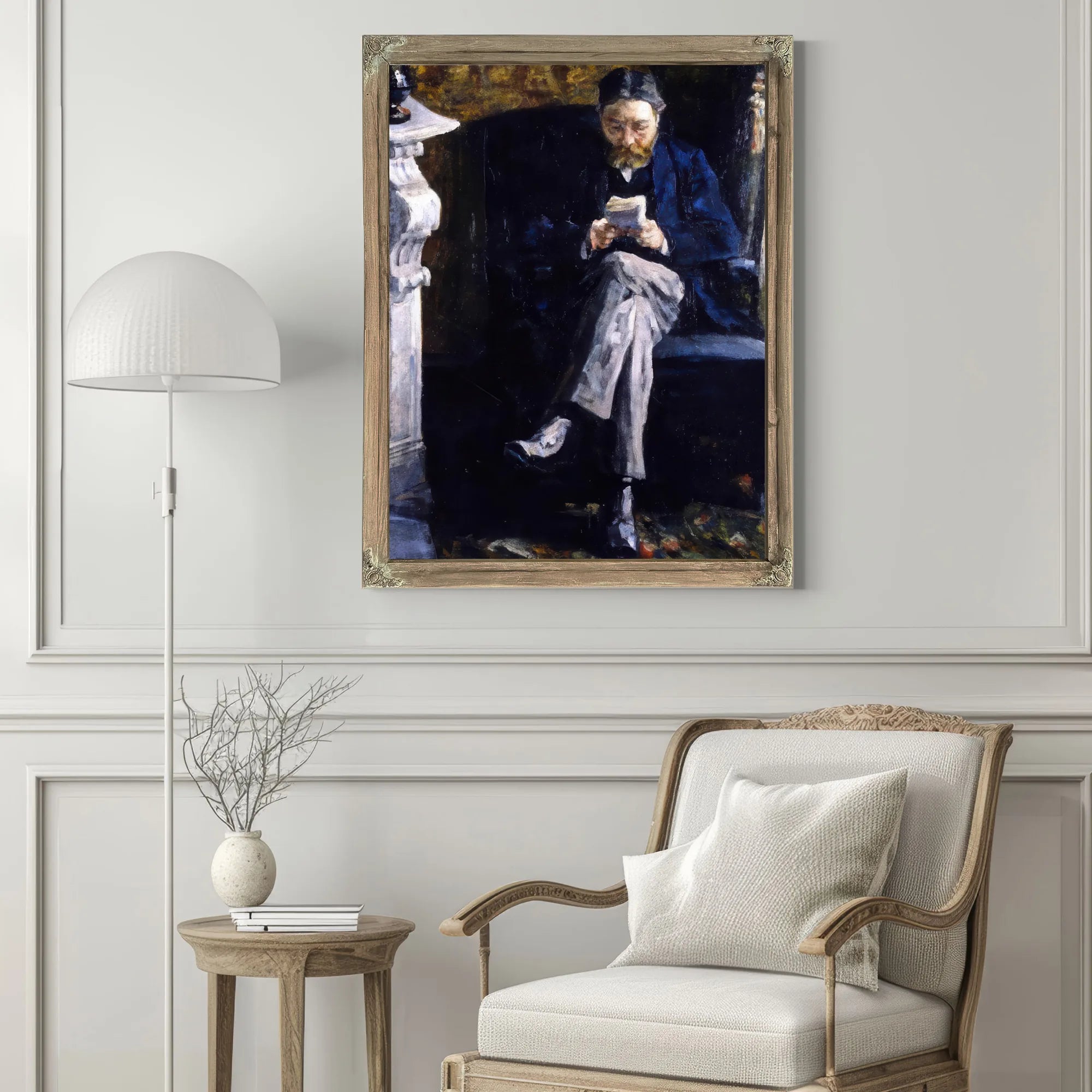 Portrait Of The Artist's Father By James Ensor Fine Art Print