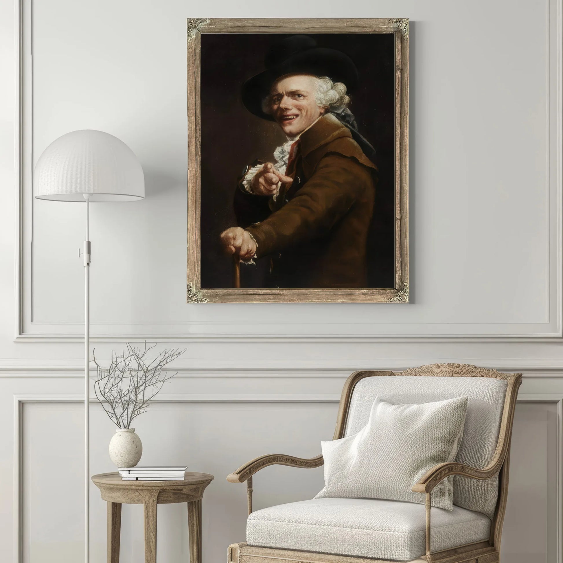 Self Portrait In The Guise Of A Mockingbird 1791 By Joseph Ducreux Fine Art Print