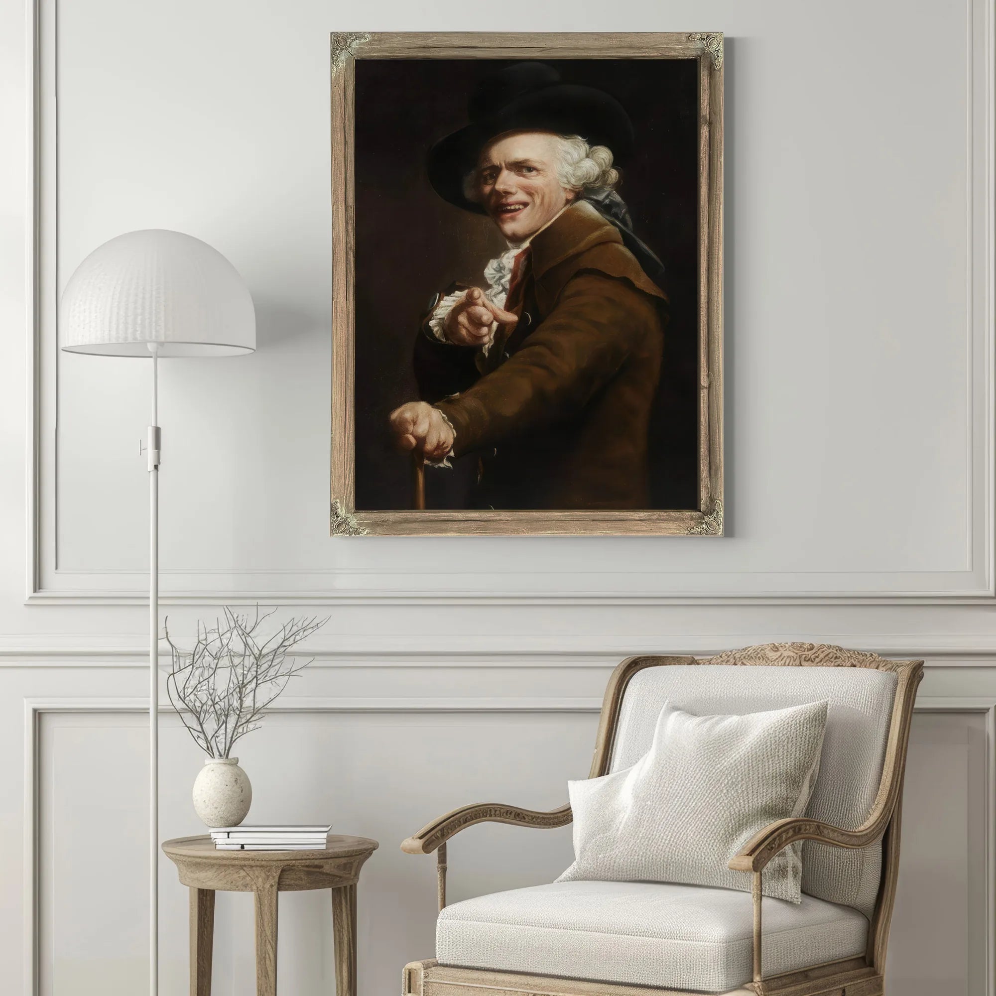 Self Portrait In The Guise Of A Mockingbird 1791 By Joseph Ducreux Fine Art Print