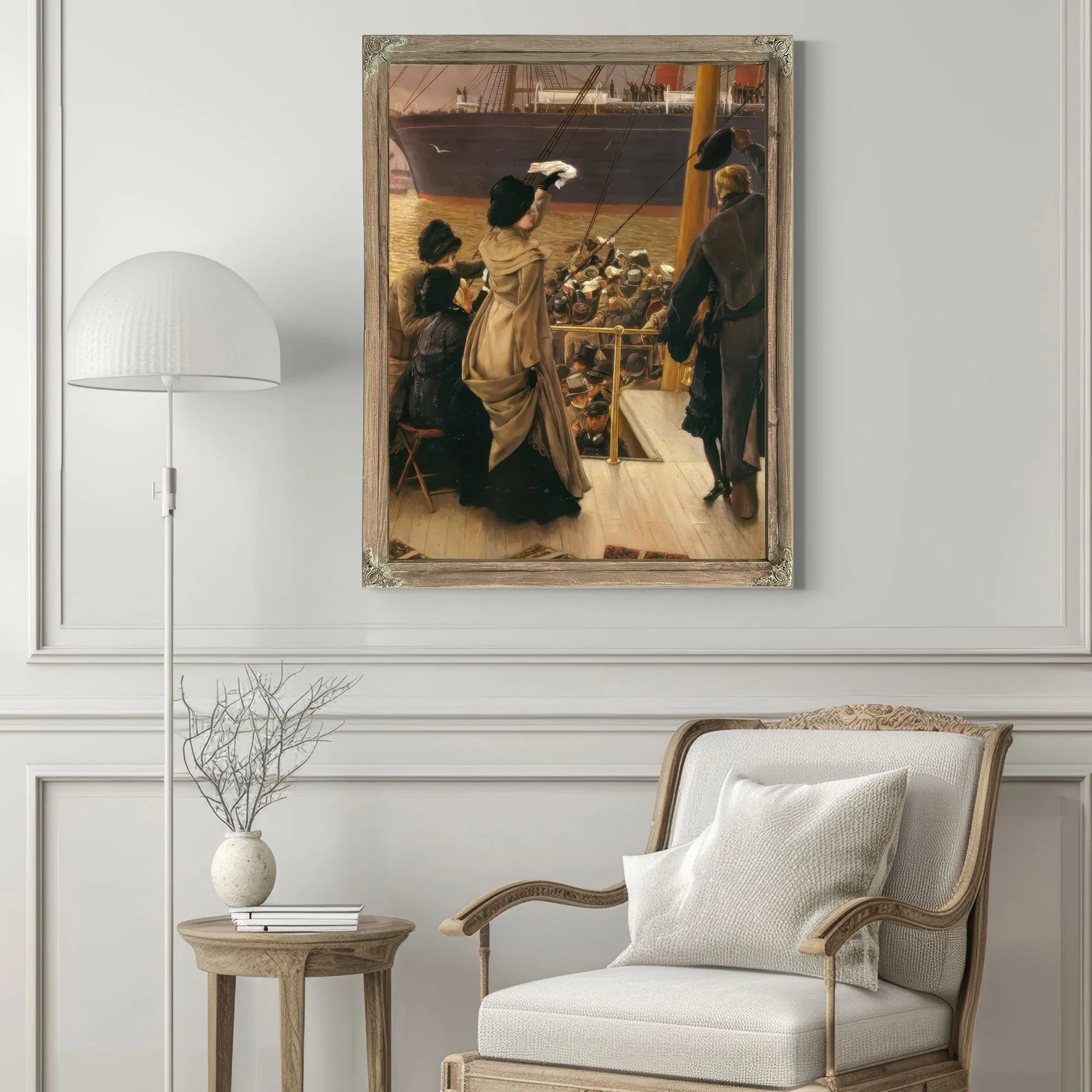 Goodbye On The Mersey By James Tissot Fine Art Print