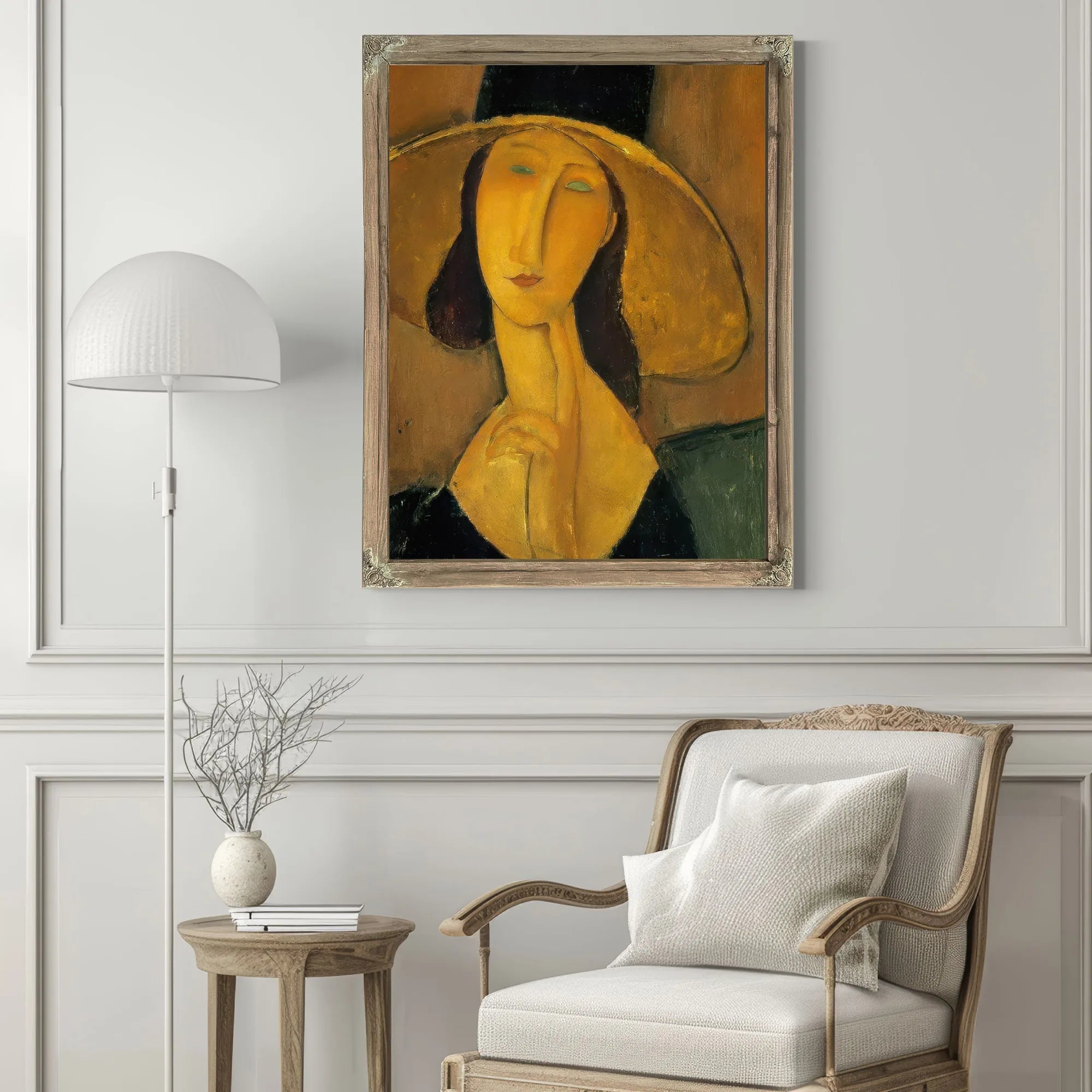Portrait Of Woman In Hat 1917 By Amedeo Modigliani Fine Art Print