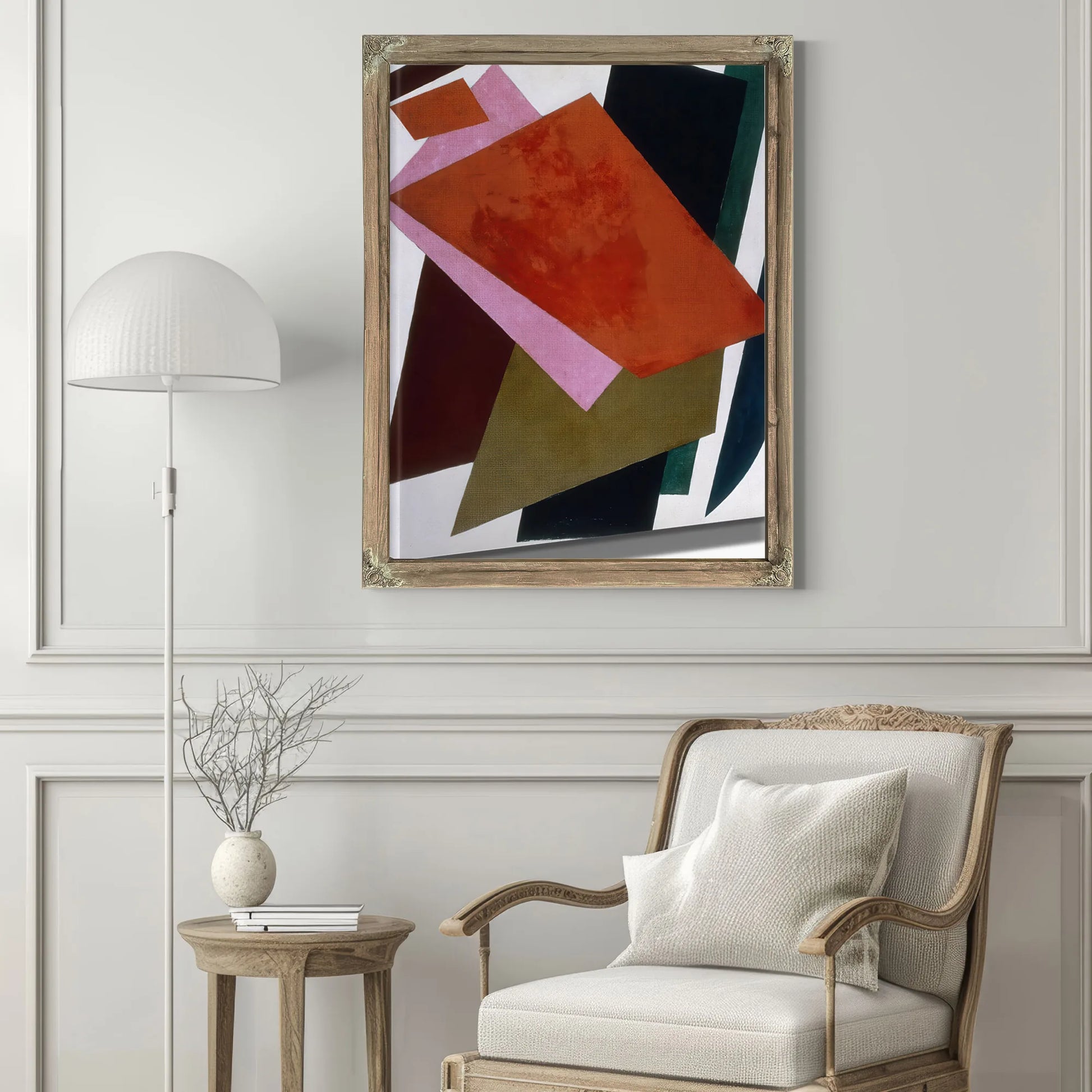 Painterly Architectonics 1917 107 X 88 Cm Krasnodar District Kovalenko Art Museum By Liubov Popova Fine Art Print