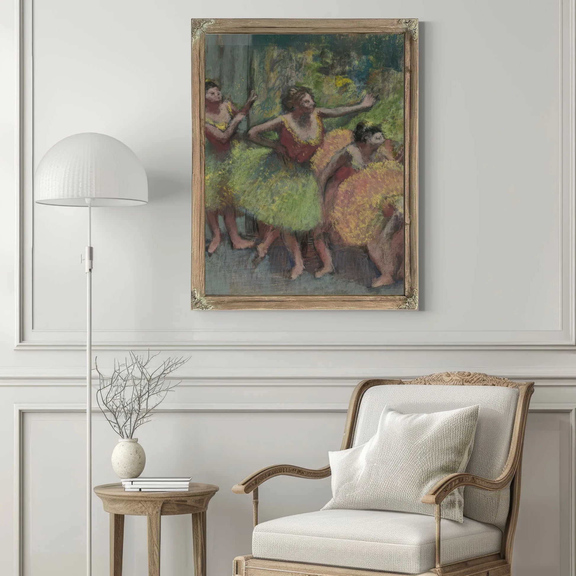 Dancers In Green And Yellow (Danseuses Vertes Et Jaunes) By Edgar Degas Fine Art Print
