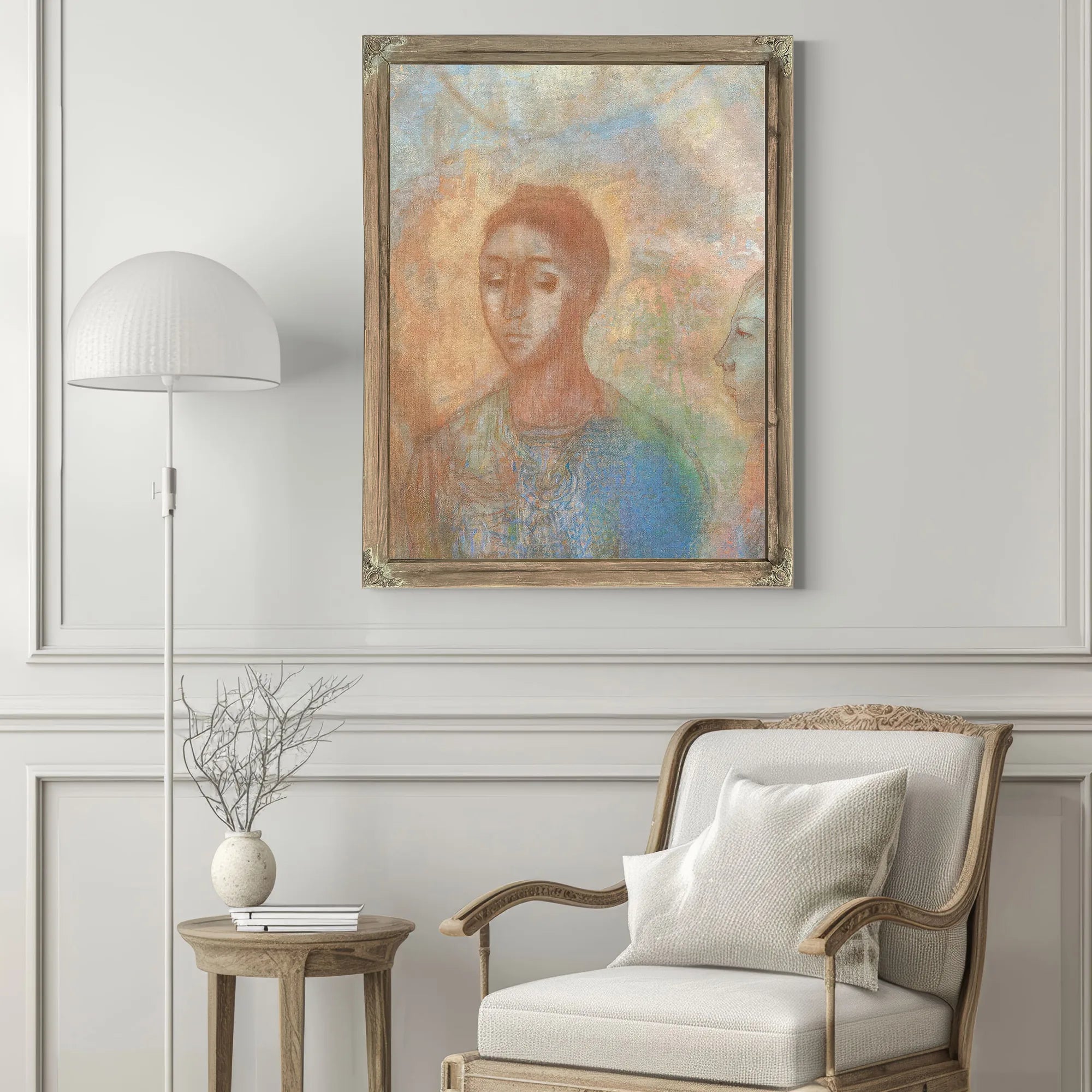 Woman And Child (Mujer Y Nino) By Odilon Redon Fine Art Print