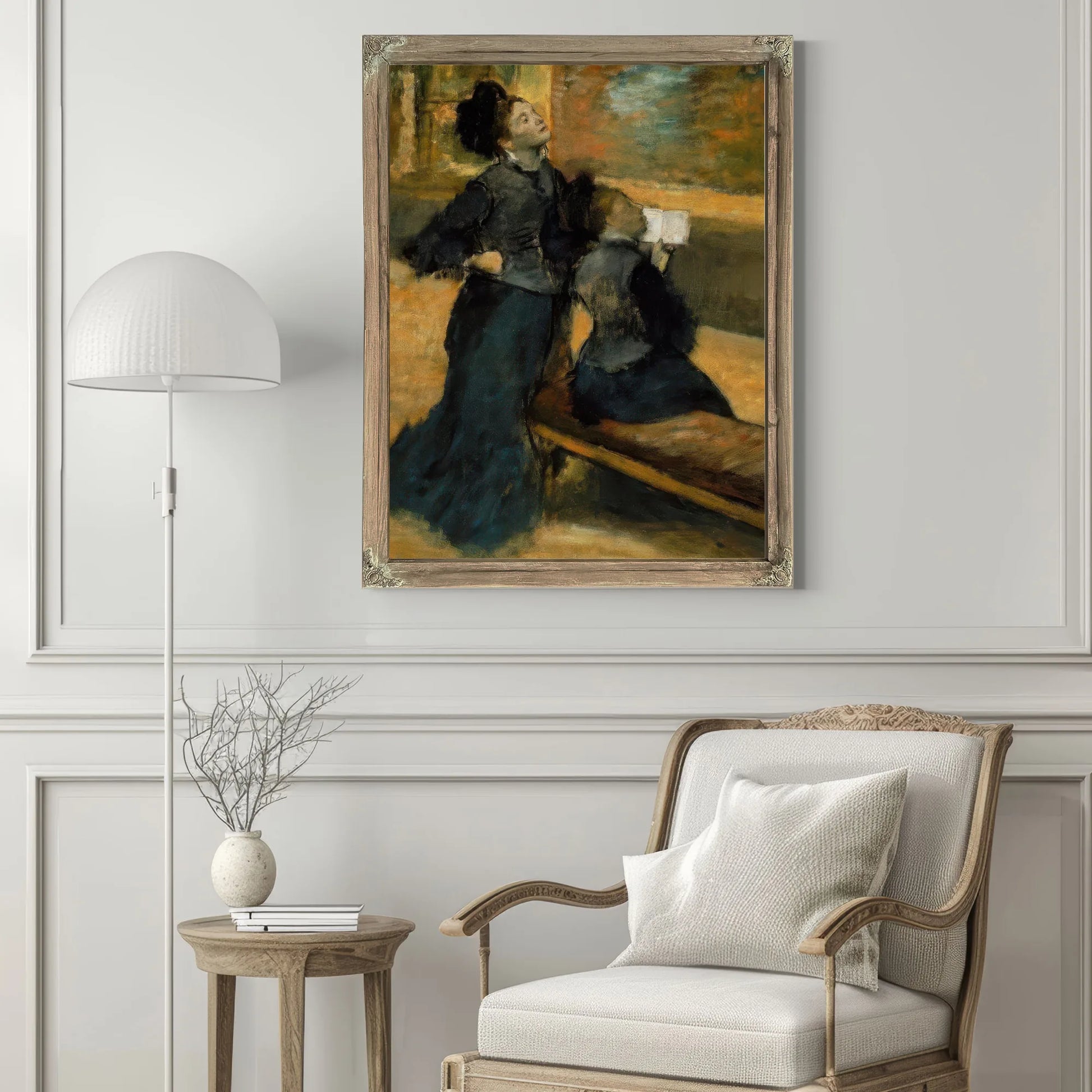 Visit To A Museum By Edgar Degas Fine Art Print