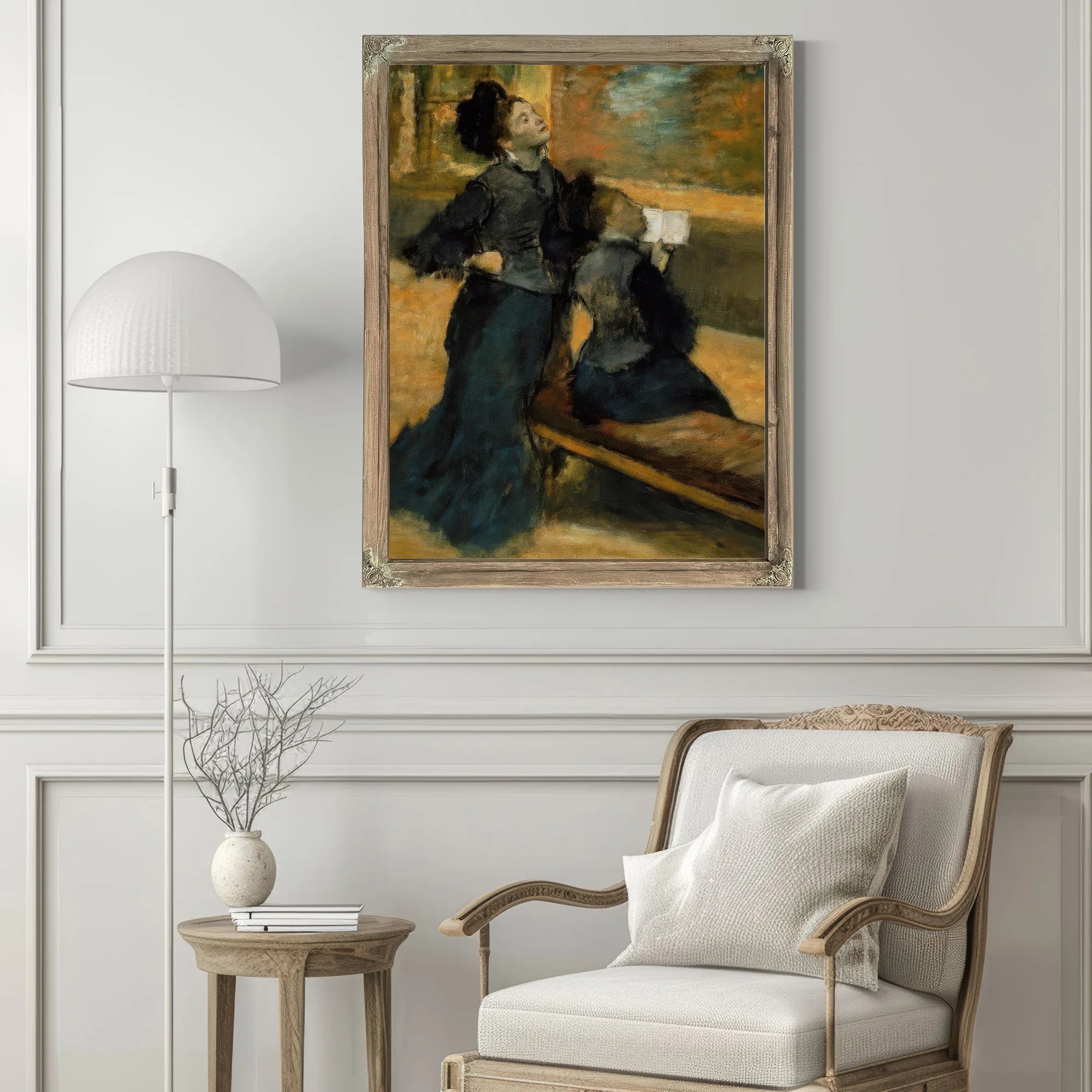 Visit To A Museum By Edgar Degas Fine Art Print