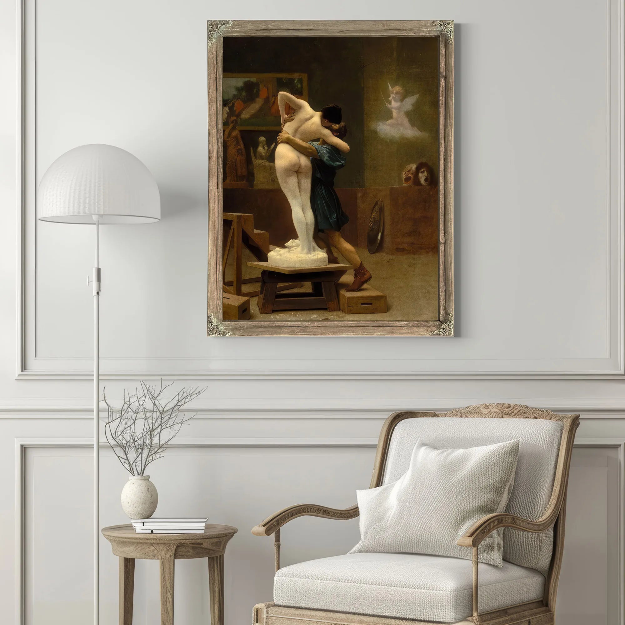 Pygmalion And Galatea By Jean Leon Gerome Ferris Fine Art Print
