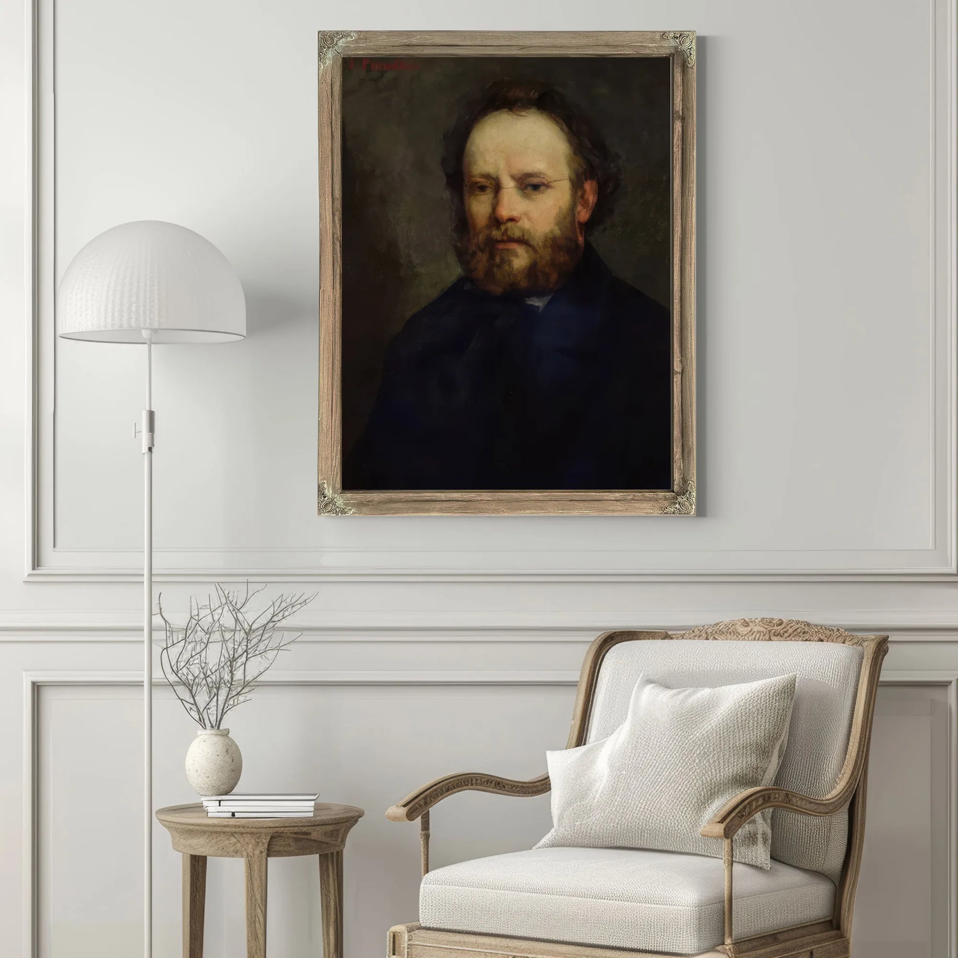 Portrait Of Pierre Joseph Proudhon (1809 65) By Jean Desire Gustave Courbet Fine Art Print