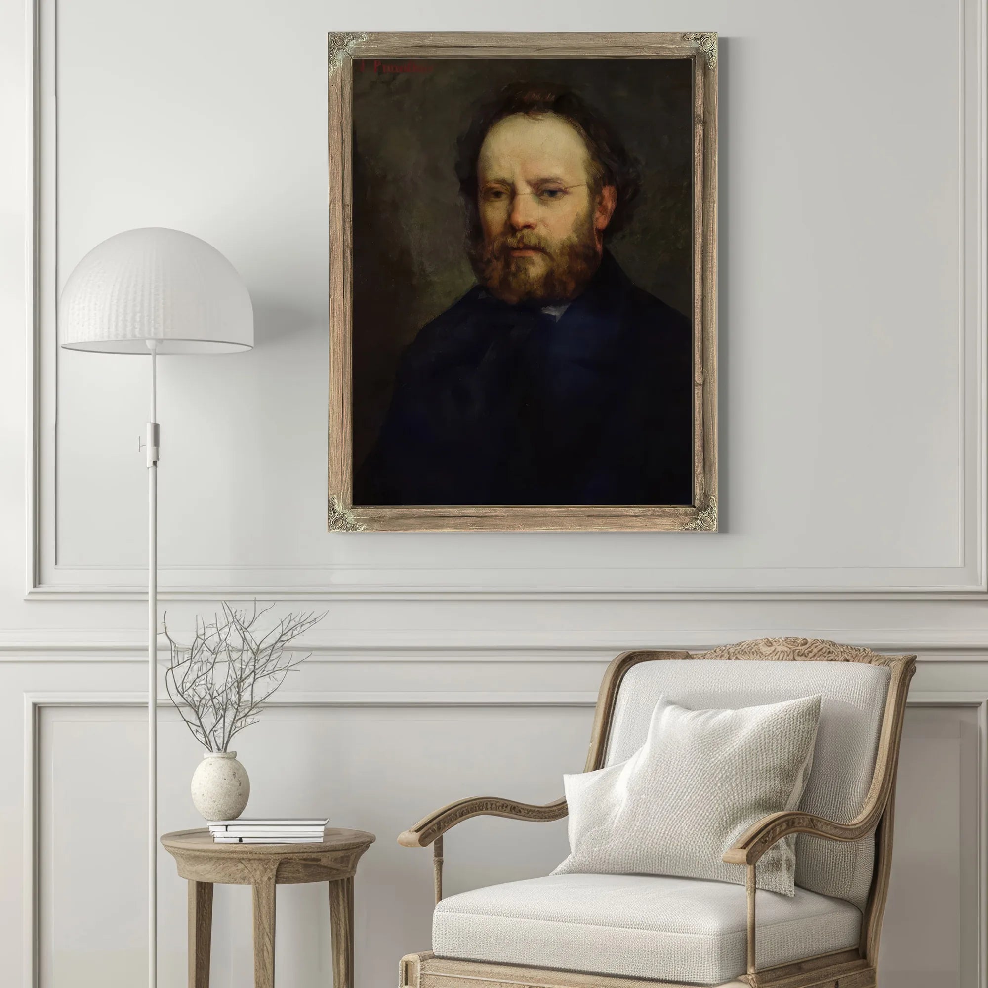 Portrait Of Pierre Joseph Proudhon (1809 65) By Jean Desire Gustave Courbet Fine Art Print