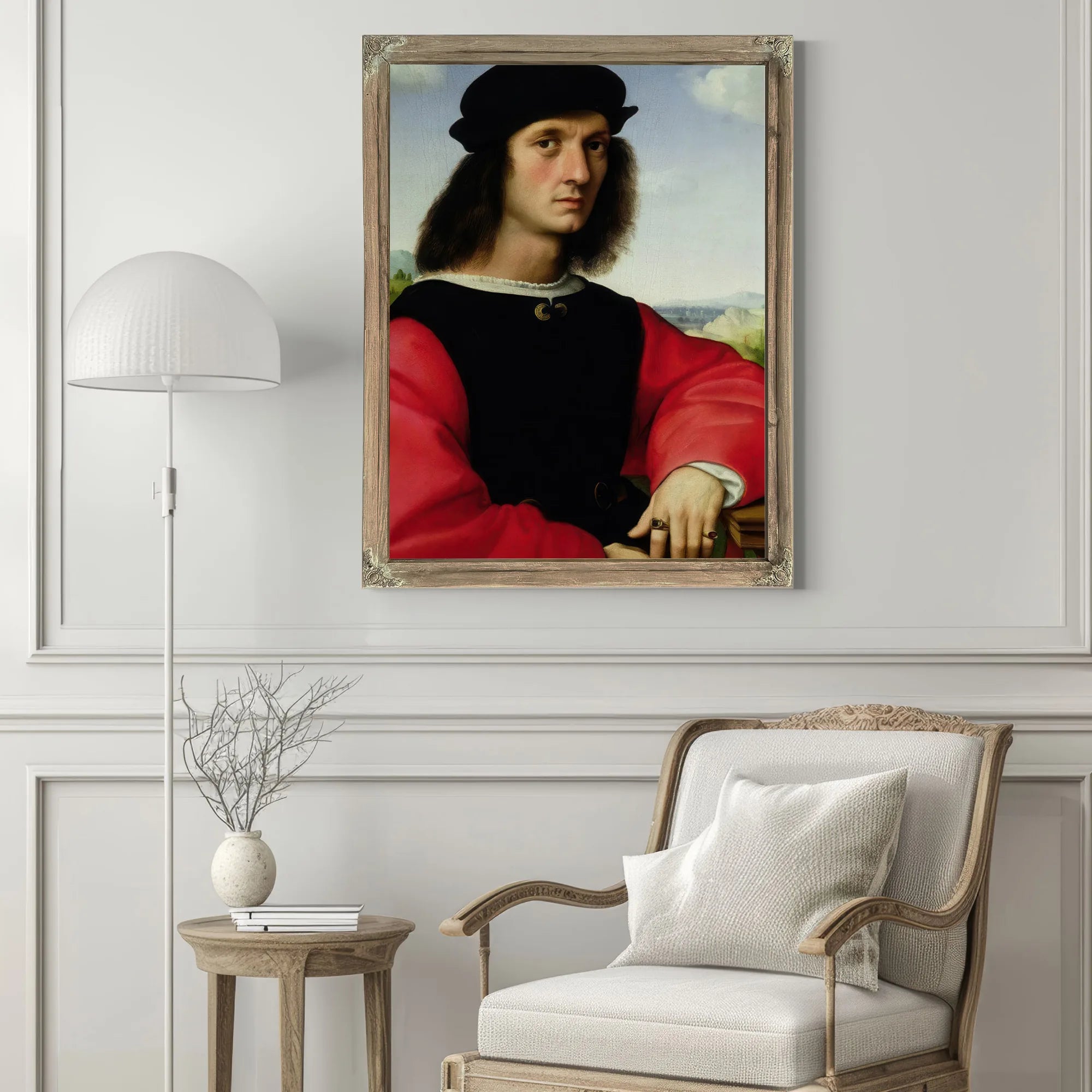 Portrait Of Agnolo Doni By Raphael Fine Art Print