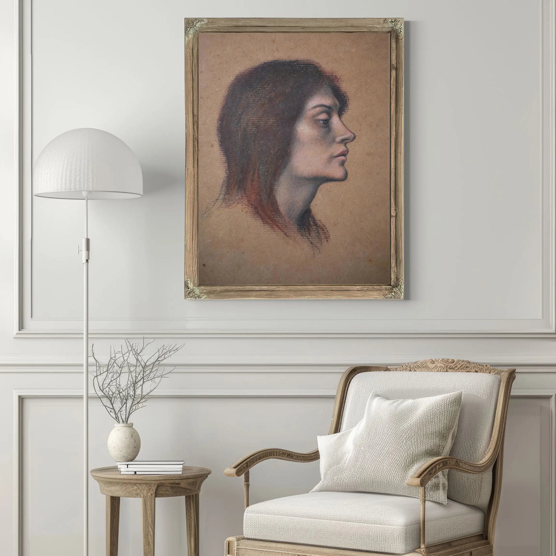 Study Of A Female Head For The Love Potion by Evelyn De Morgan