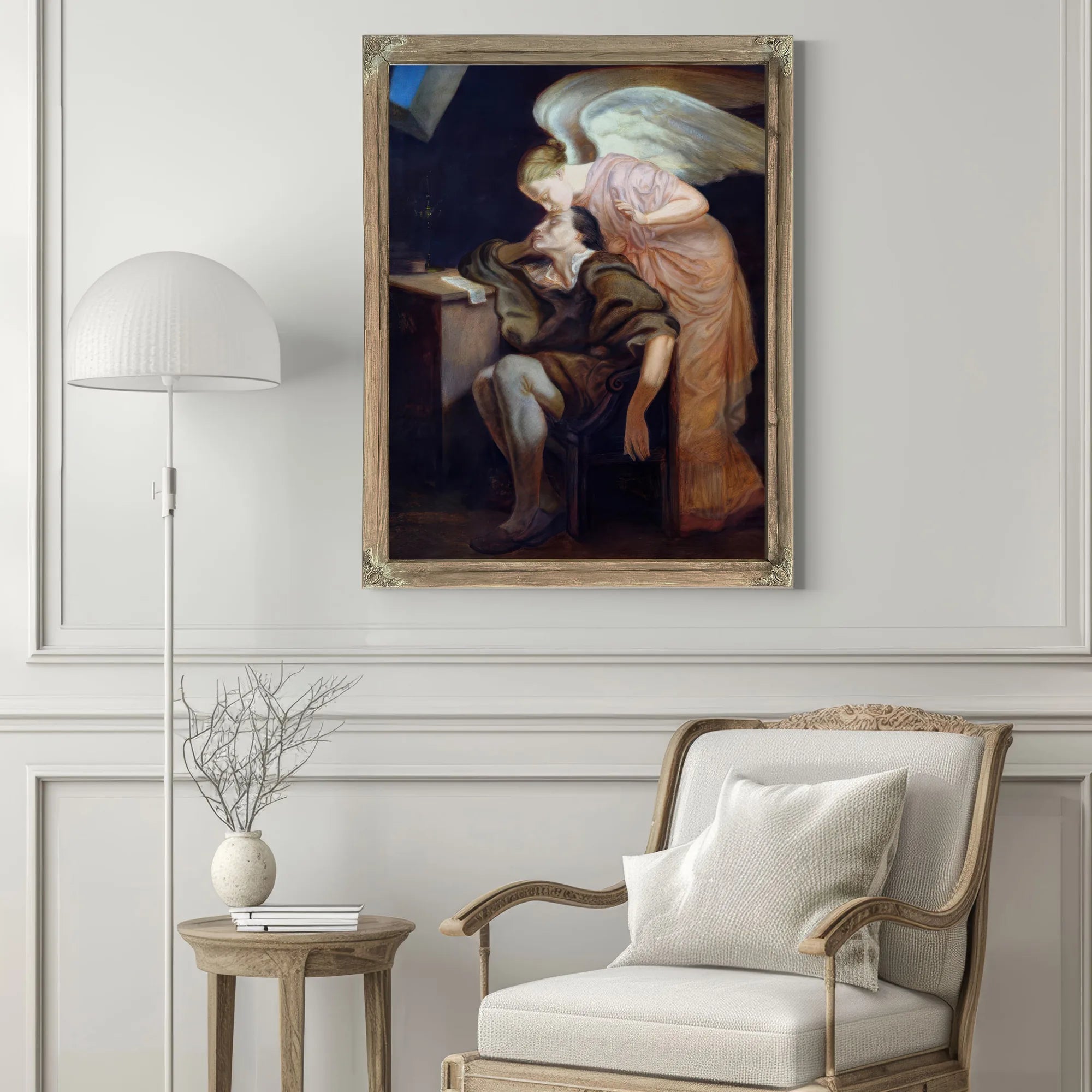 The Dream Of The Poet Or, The Kiss Of The Muse By Paul Cezanne Fine Art Print