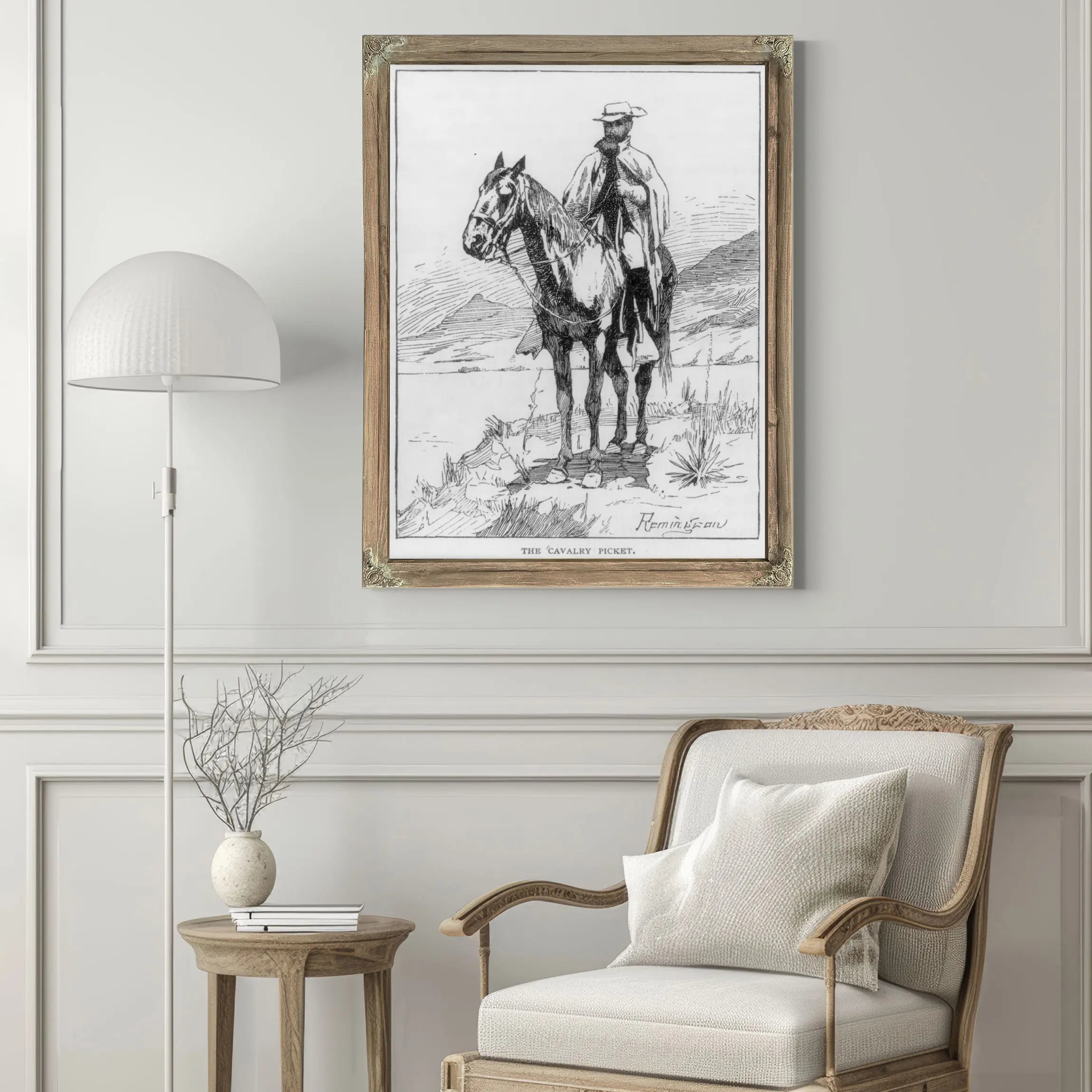 The Cavalry Picket Lccn  by Frederic Remington
