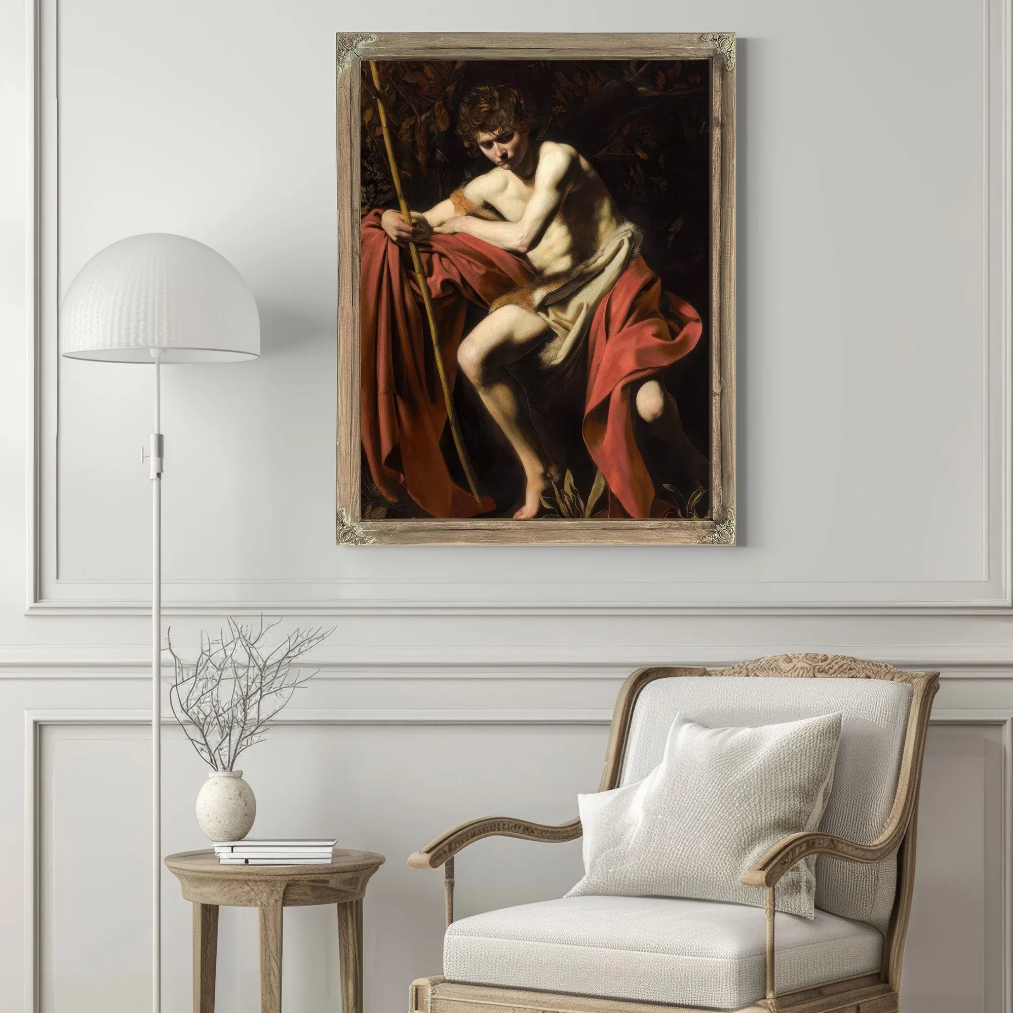 John The Baptist In The Wilderness By Caravaggio Fine Art Print