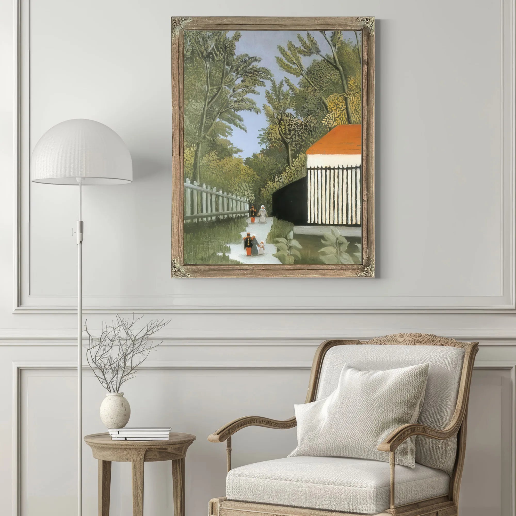 Walk In The Parc Monsouris About 1910 By Henri Rousseau Fine Art Print