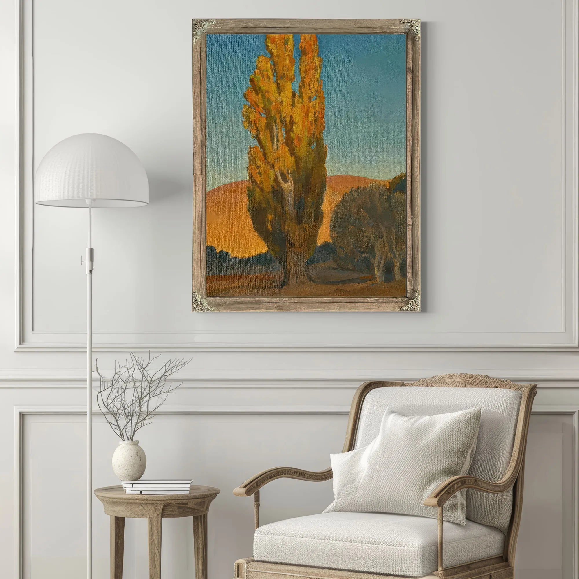 Shifting Light On A Poplar By Maynard Dixon Fine Art Print