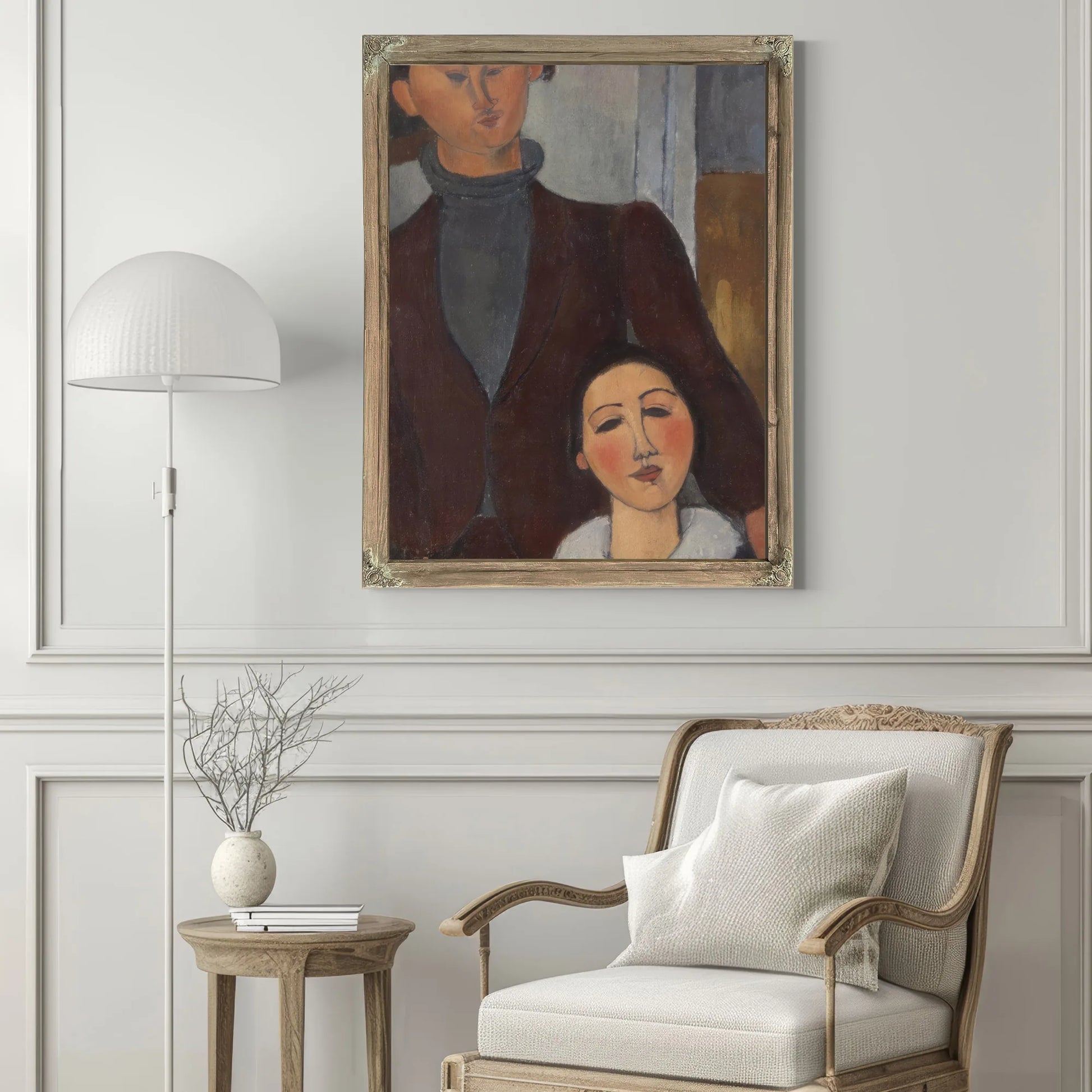 Jacques And Berthe Lipchitz By Amedeo Modigliani Fine Art Print