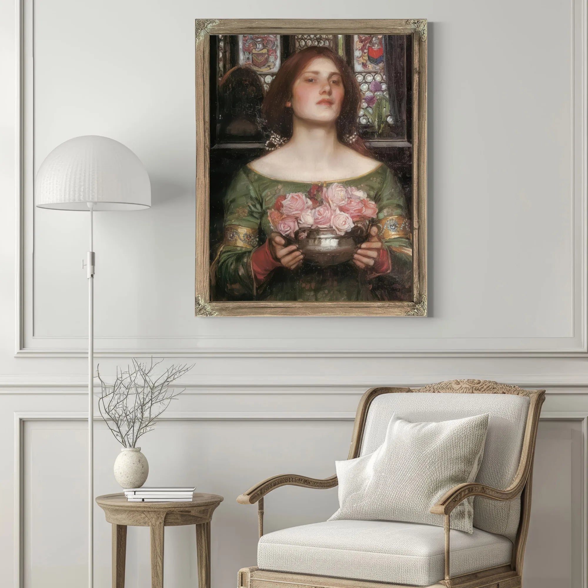 Gather Ye Rosebuds While Ye May By John Waterhouse Fine Art Print