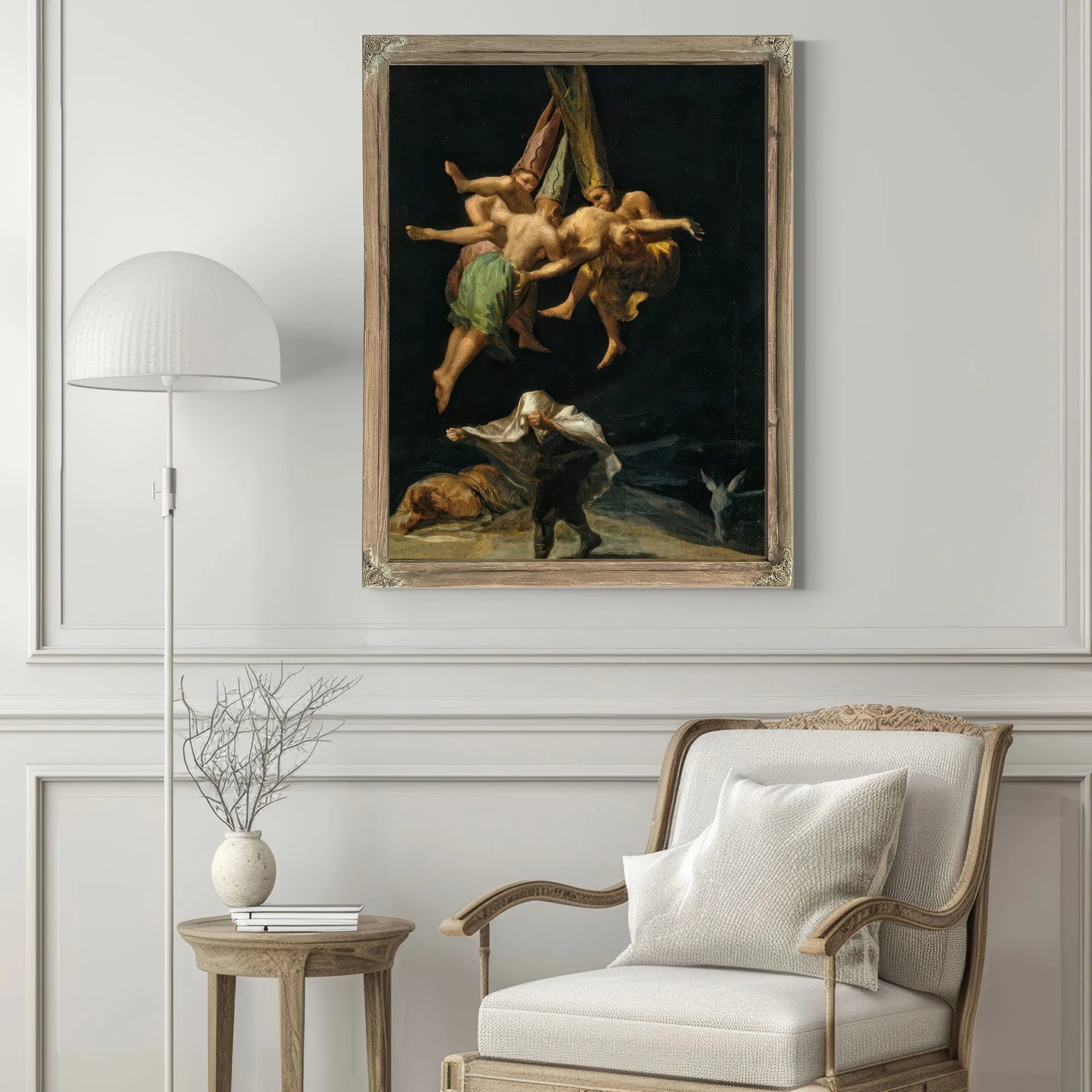 The Witches Flight 1797 43 5X30 5Cm Prado Museum P07748 By Francisco De Goya Fine Art Print