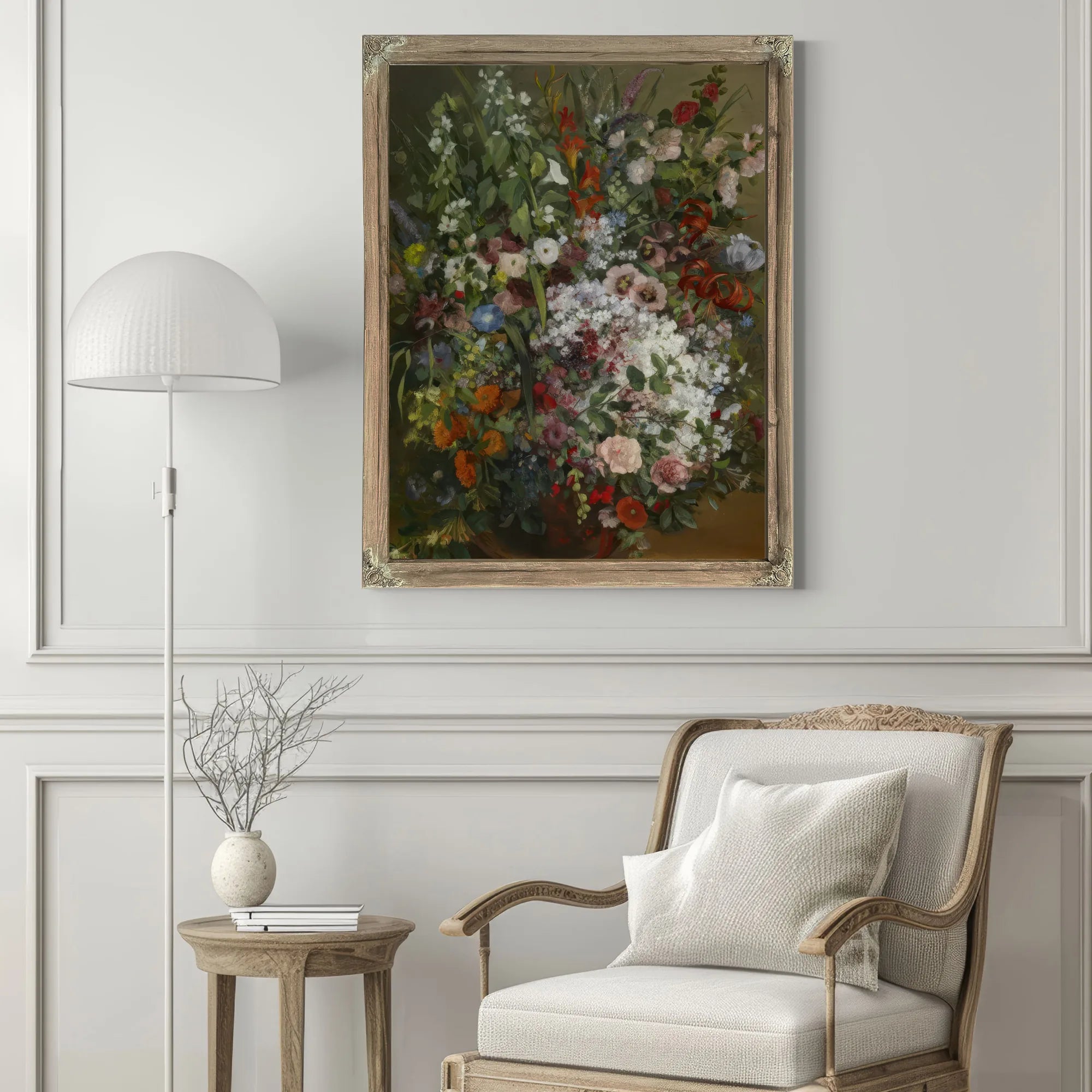 Bouquet Of Flowers In A Vase By Jean Desire Gustave Courbet Fine Art Print