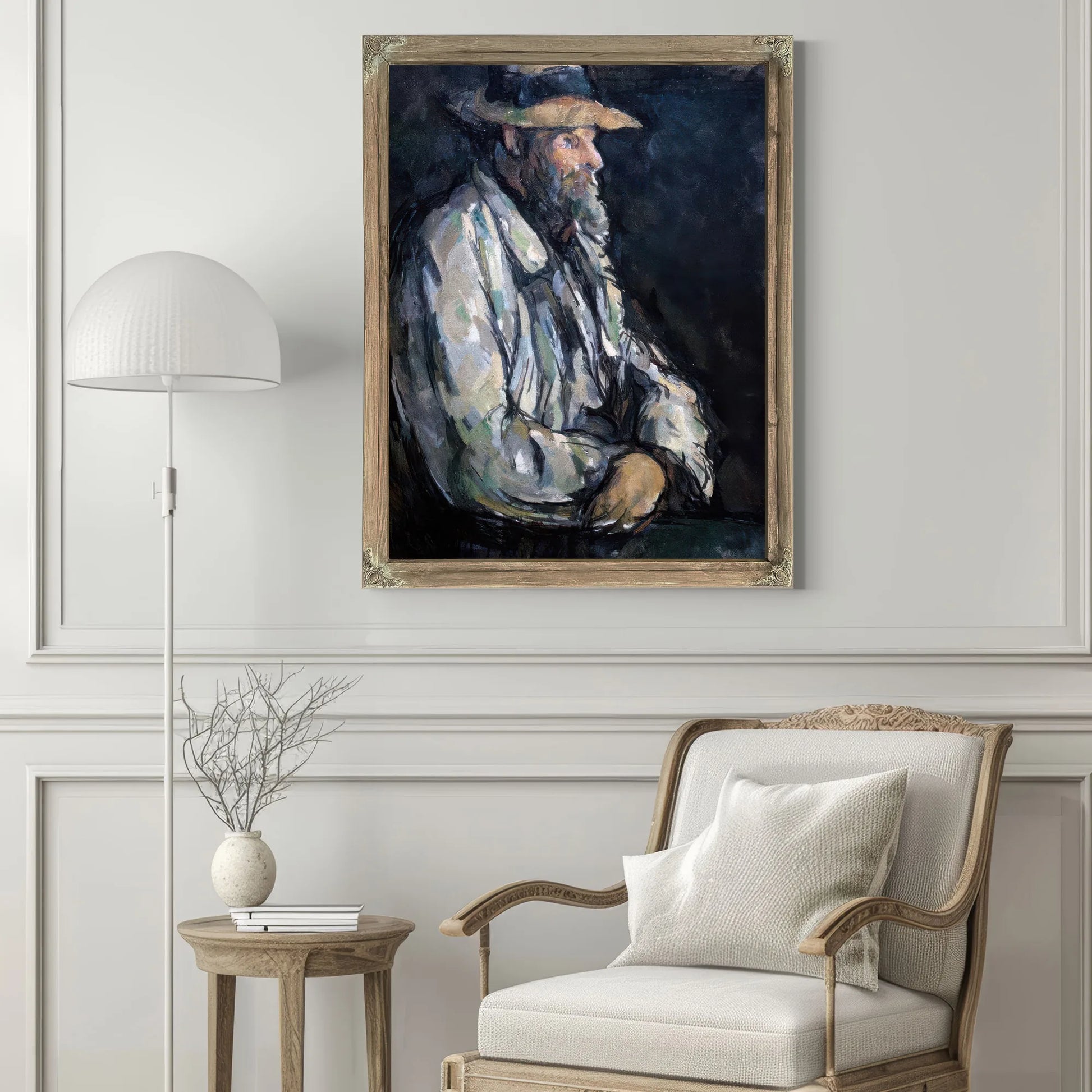 Portrait Of Vallier By Paul Cezanne Fine Art Print