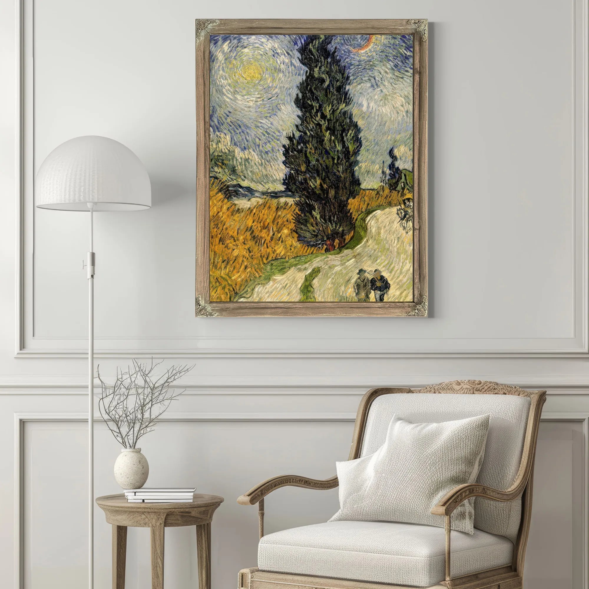 Road With Cypresses By Vincent Van Gogh Fine Art Print