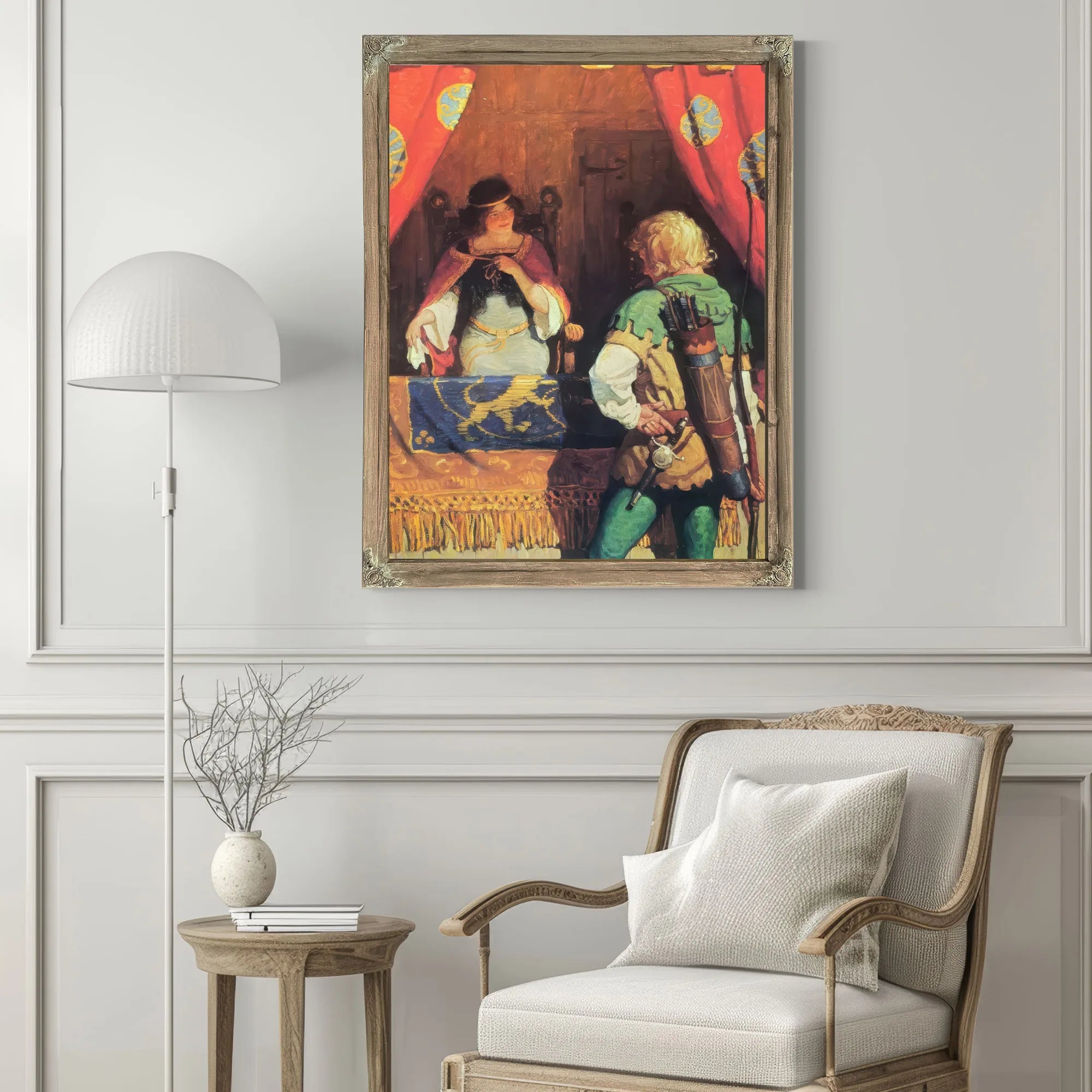 Robin Meets Maid Marian By NC Wyeth Fine Art Print