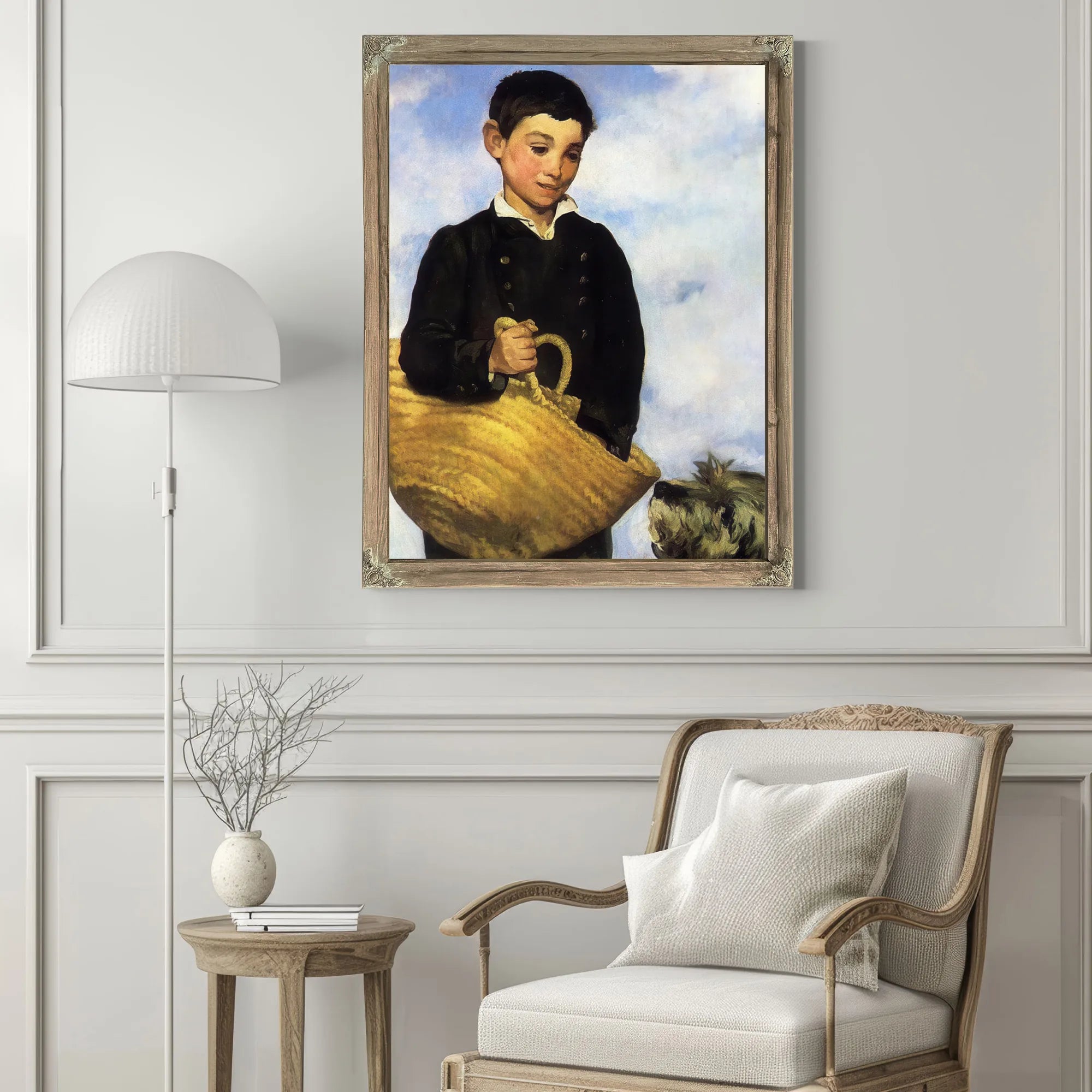 A Boy With A Dog 1861 Oil On Canvas 92X72Cm By Edouard Manet Fine Art Print
