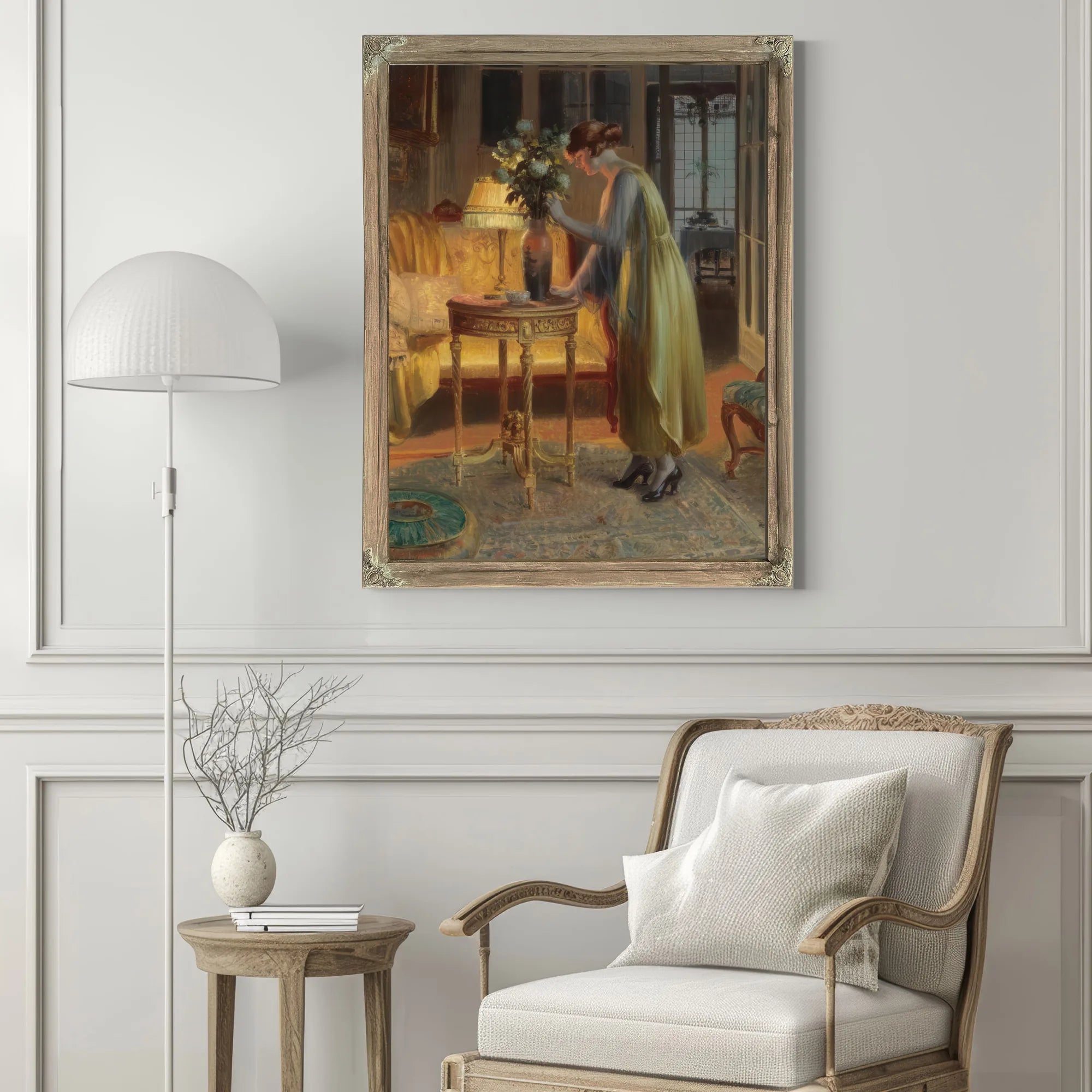 Arrangeant Les Fleurs By Enjolras Delphin Fine Art Print