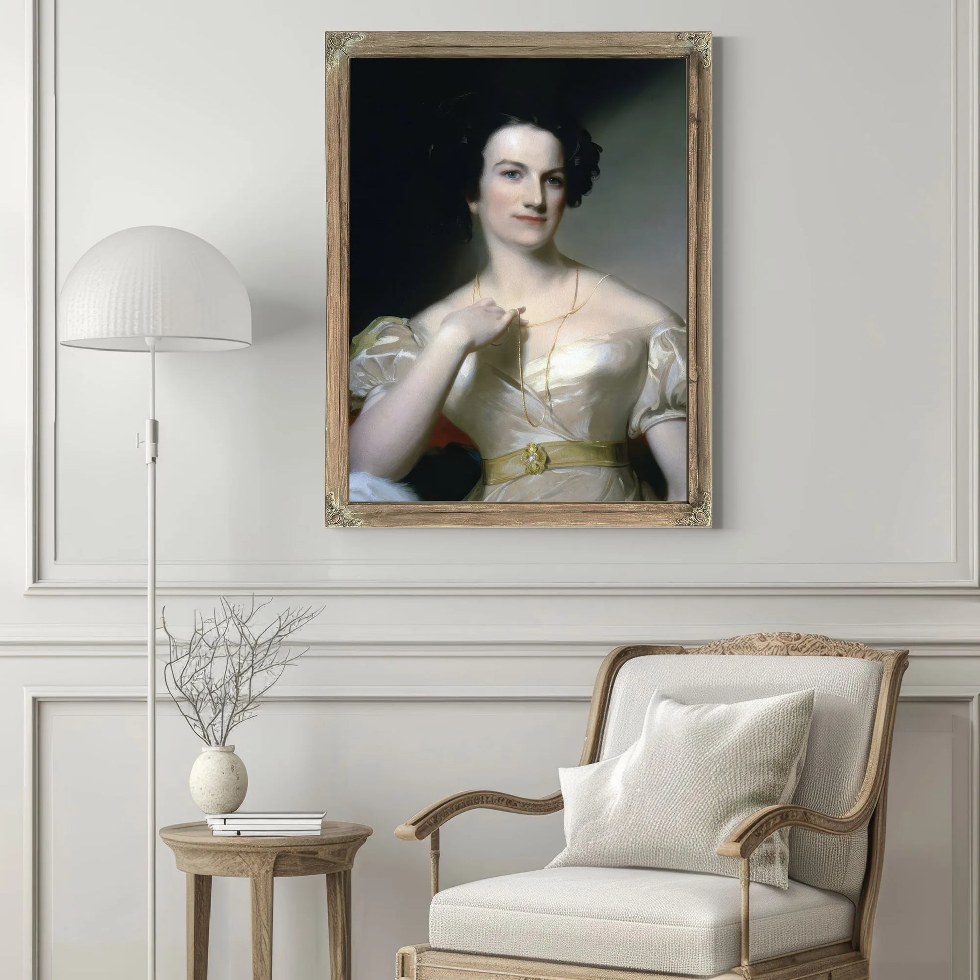 Portrait Of Mrs Benjamin Tevis (Mary M. Hunter) By Thomas Sully Fine Art Print