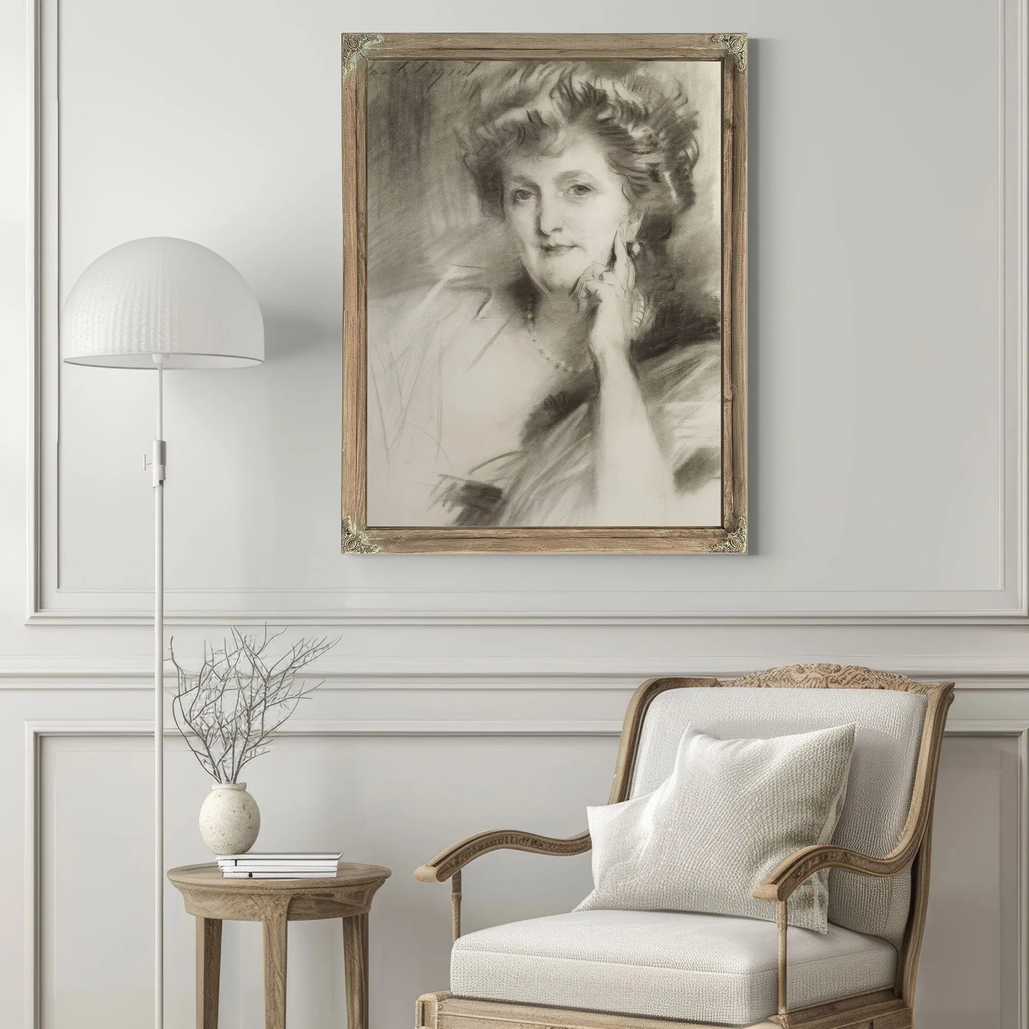 Portrait Of A Woman By John Singer Sargent Fine Art Print