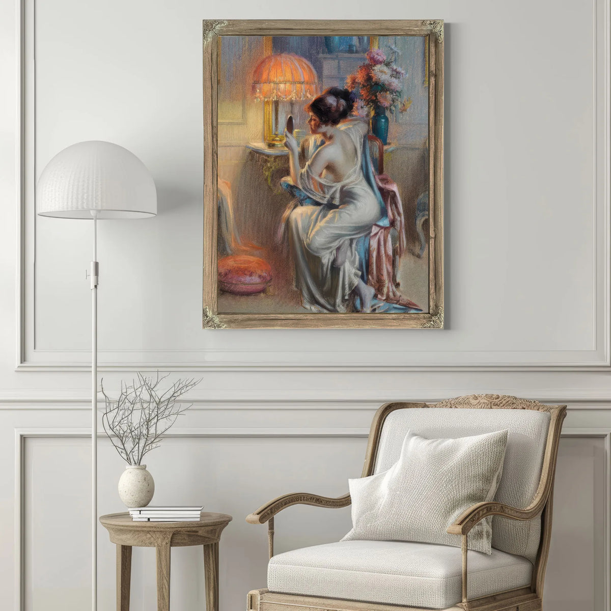 The Looking Glass By Enjolras Delphin Fine Art Print