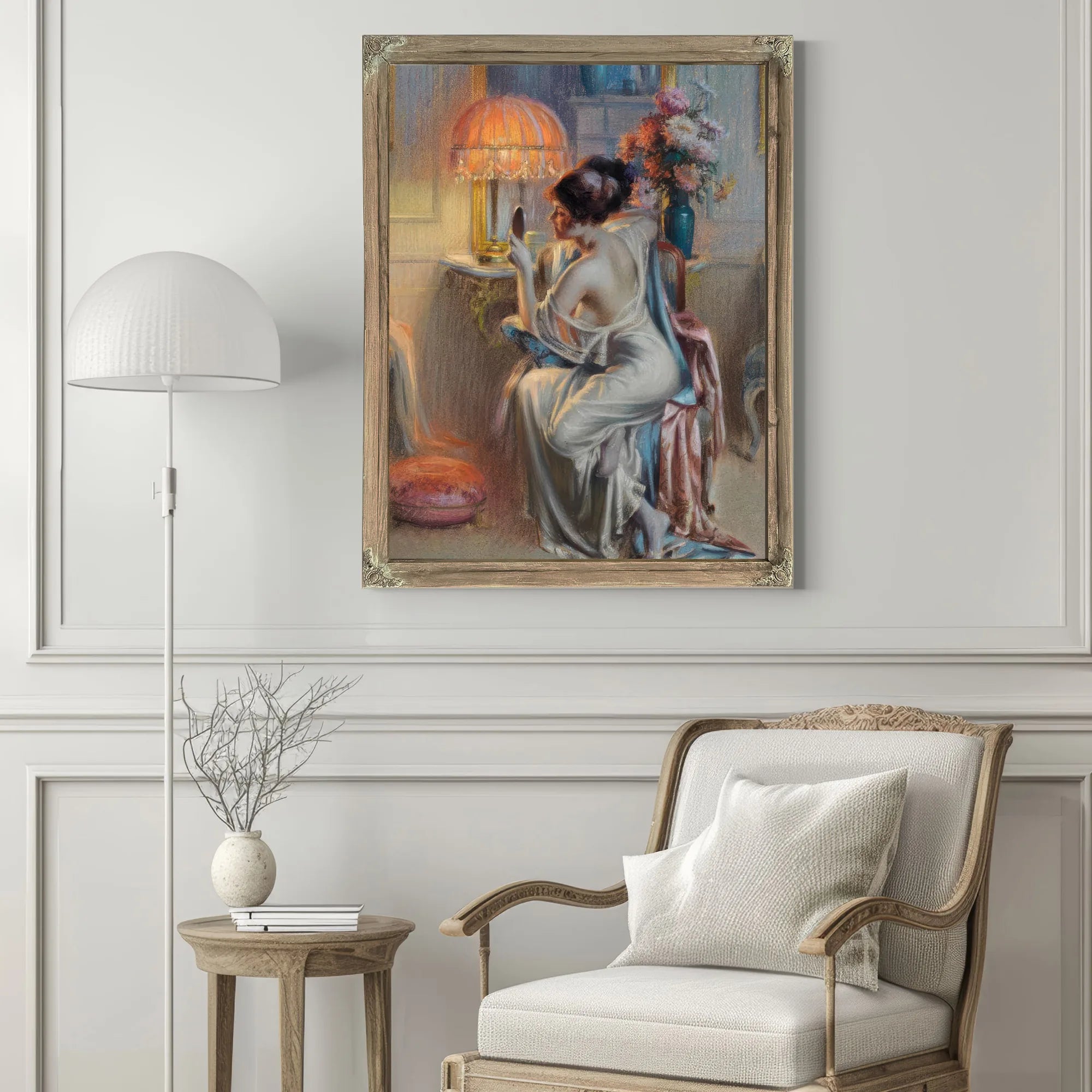 The Looking Glass By Enjolras Delphin Fine Art Print