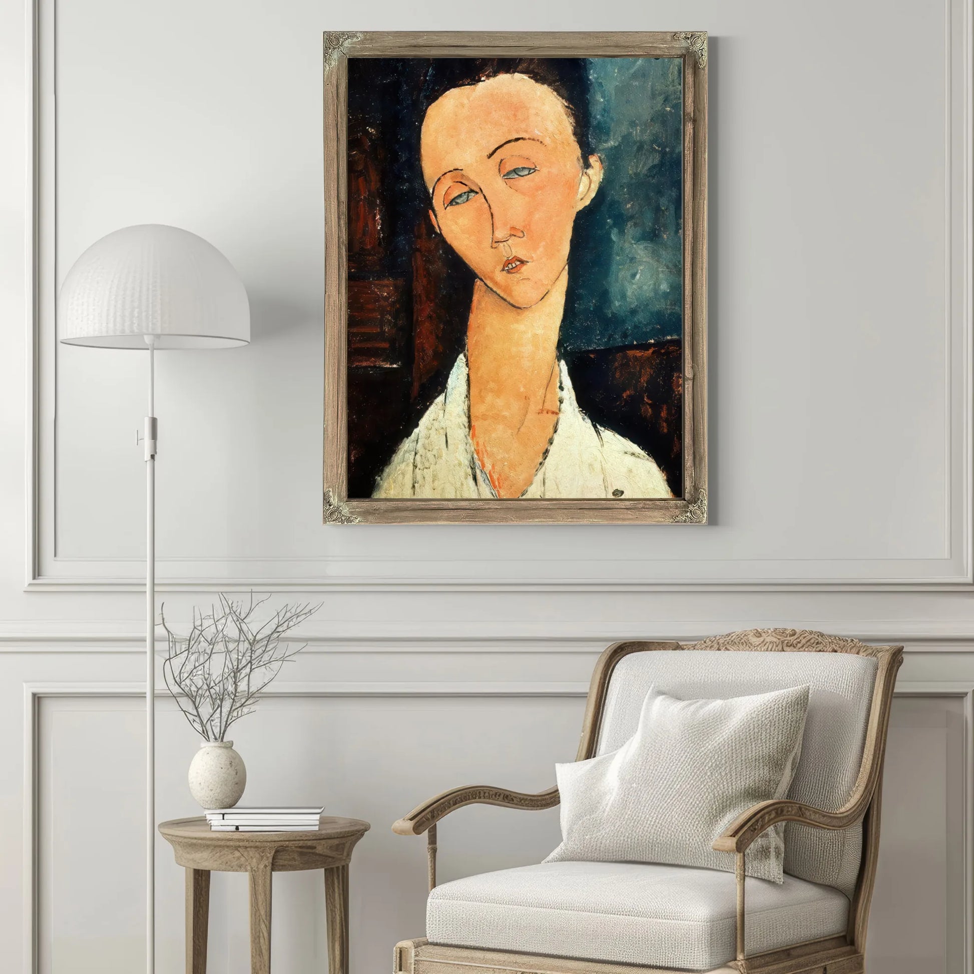 Portrait Of Lunia Czechowskaa By Amedeo Modigliani Fine Art Print