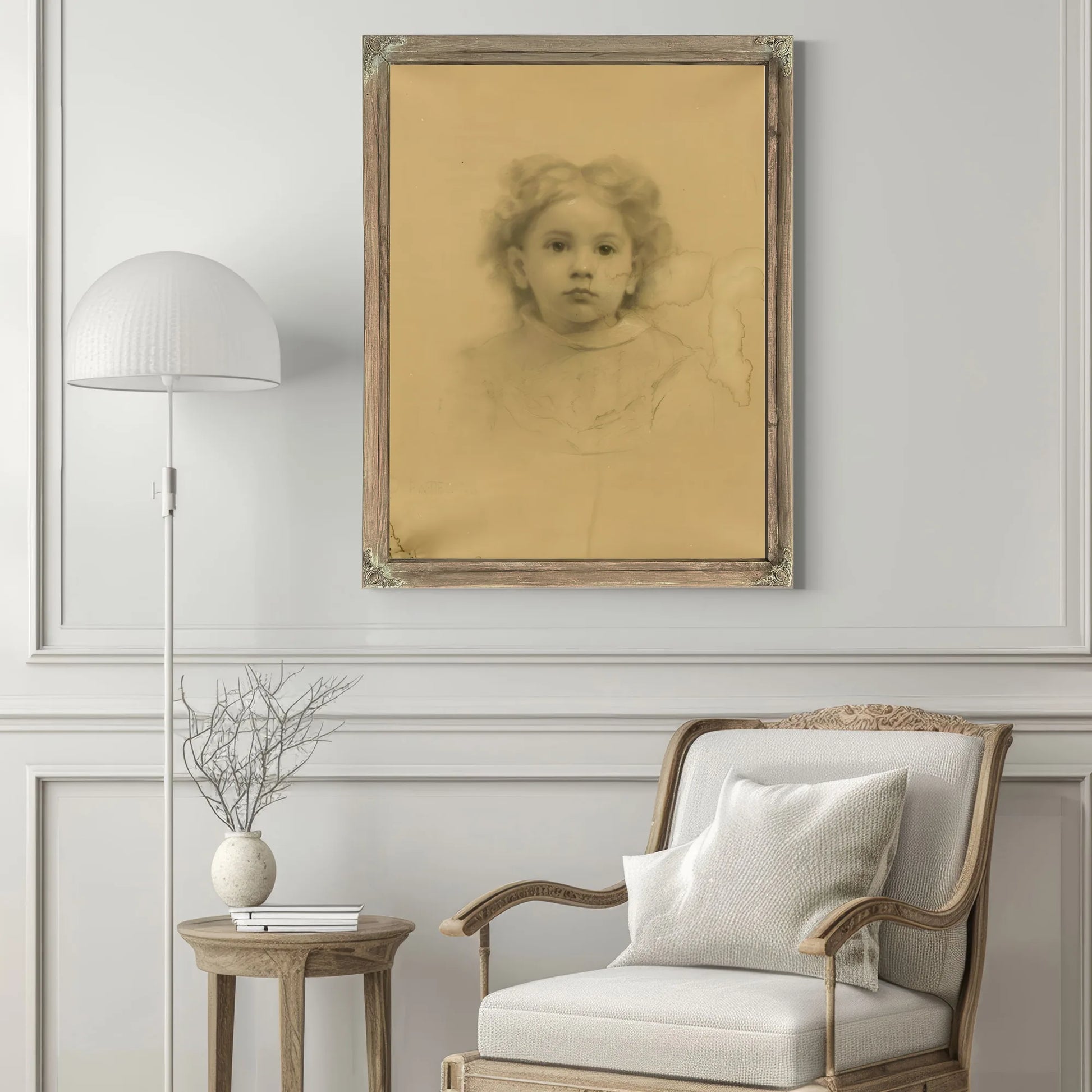Portrait Of Ethel D. Puffer By Thomas Wilmer Dewing Fine Art Print