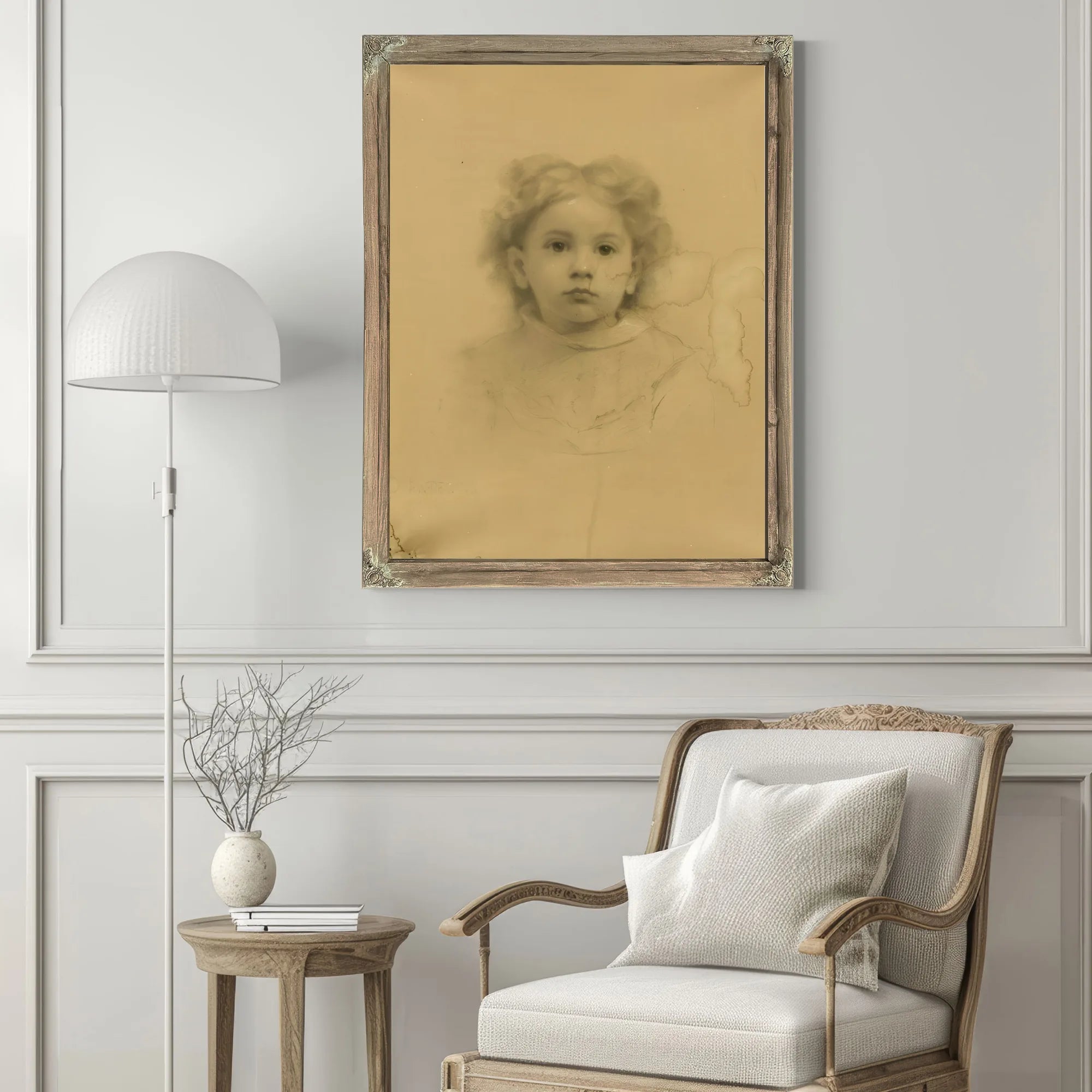 Portrait Of Ethel D. Puffer By Thomas Wilmer Dewing Fine Art Print